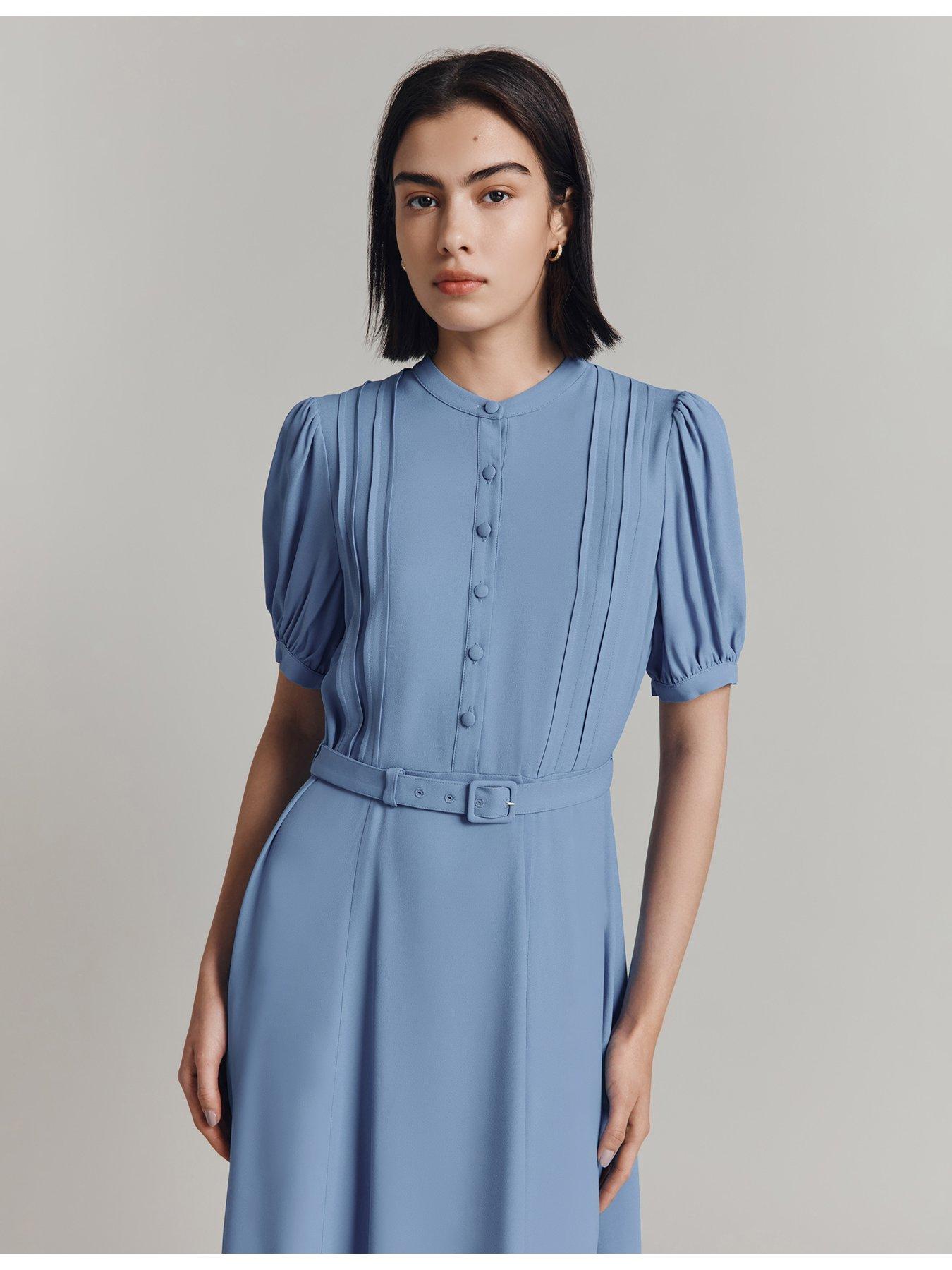 ghost-francis-short-sleeve-midaxi-dress-bluedetail