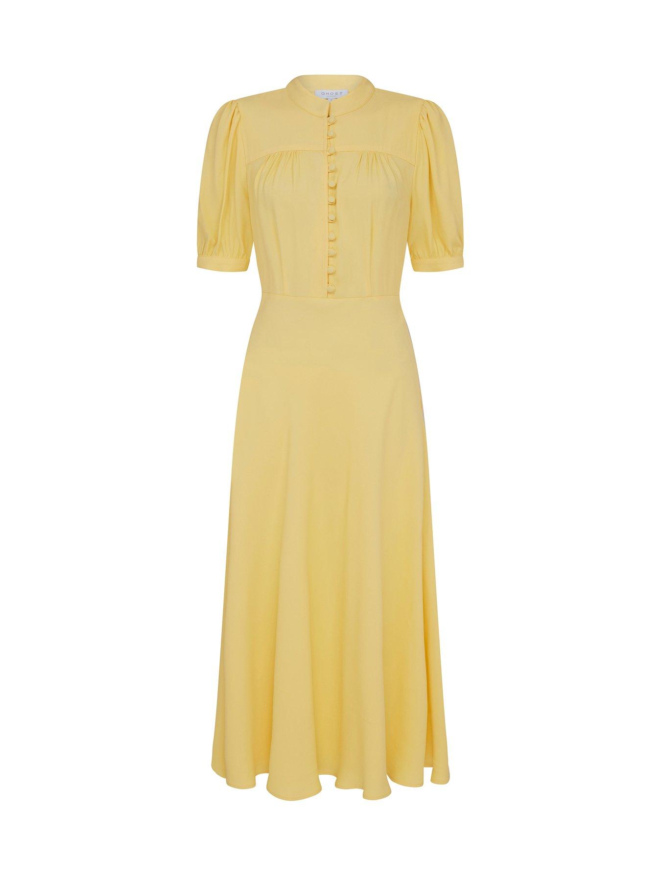 ghost-adele-short-sleeve-midaxi-dress-yellowback