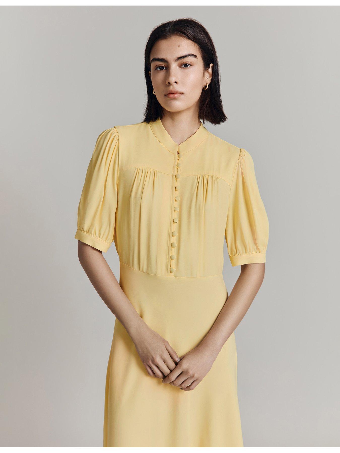 ghost-adele-short-sleeve-midaxi-dress-yellowdetail