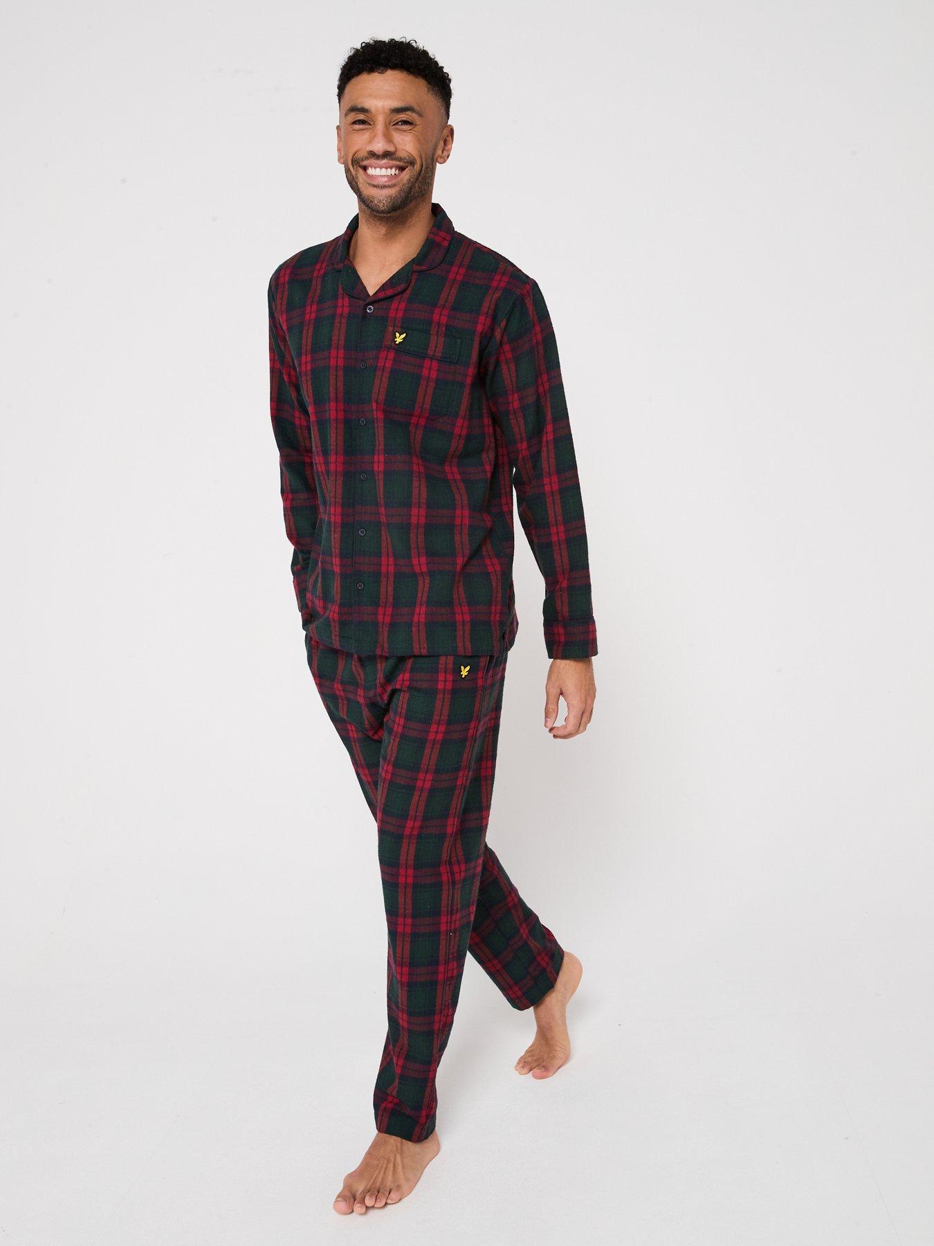 lyle-scott-julian-checked-flannel-pyjama-set-redback