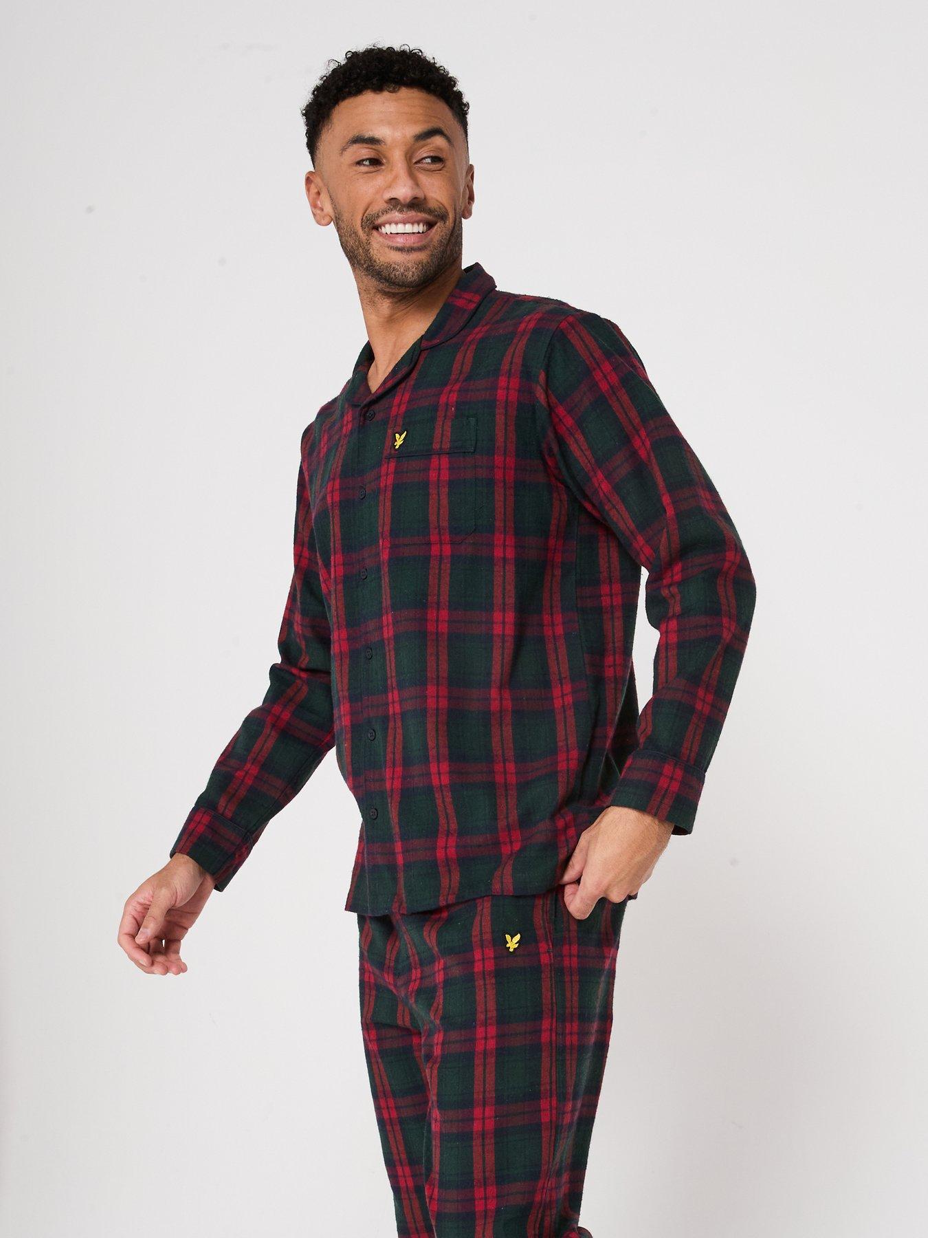 lyle-scott-julian-checked-flannel-pyjama-set-reddetail