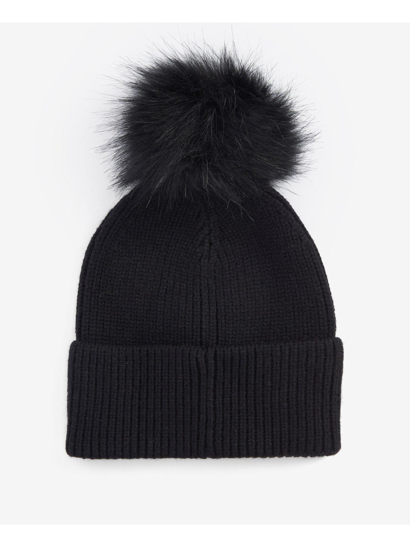 barbour-international-mallory-pom-beanie-hat-blackstillFront