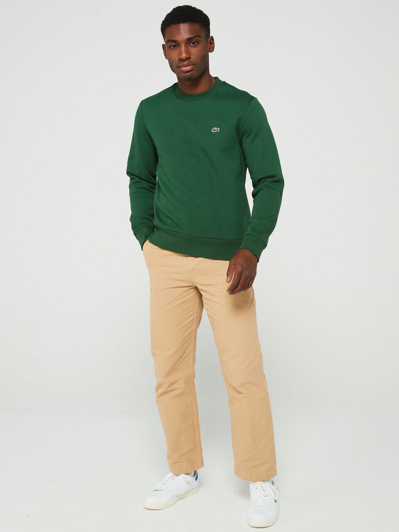 lacoste-lacoste-brushed-cotton-fleece-crew-sweat-top-greenback