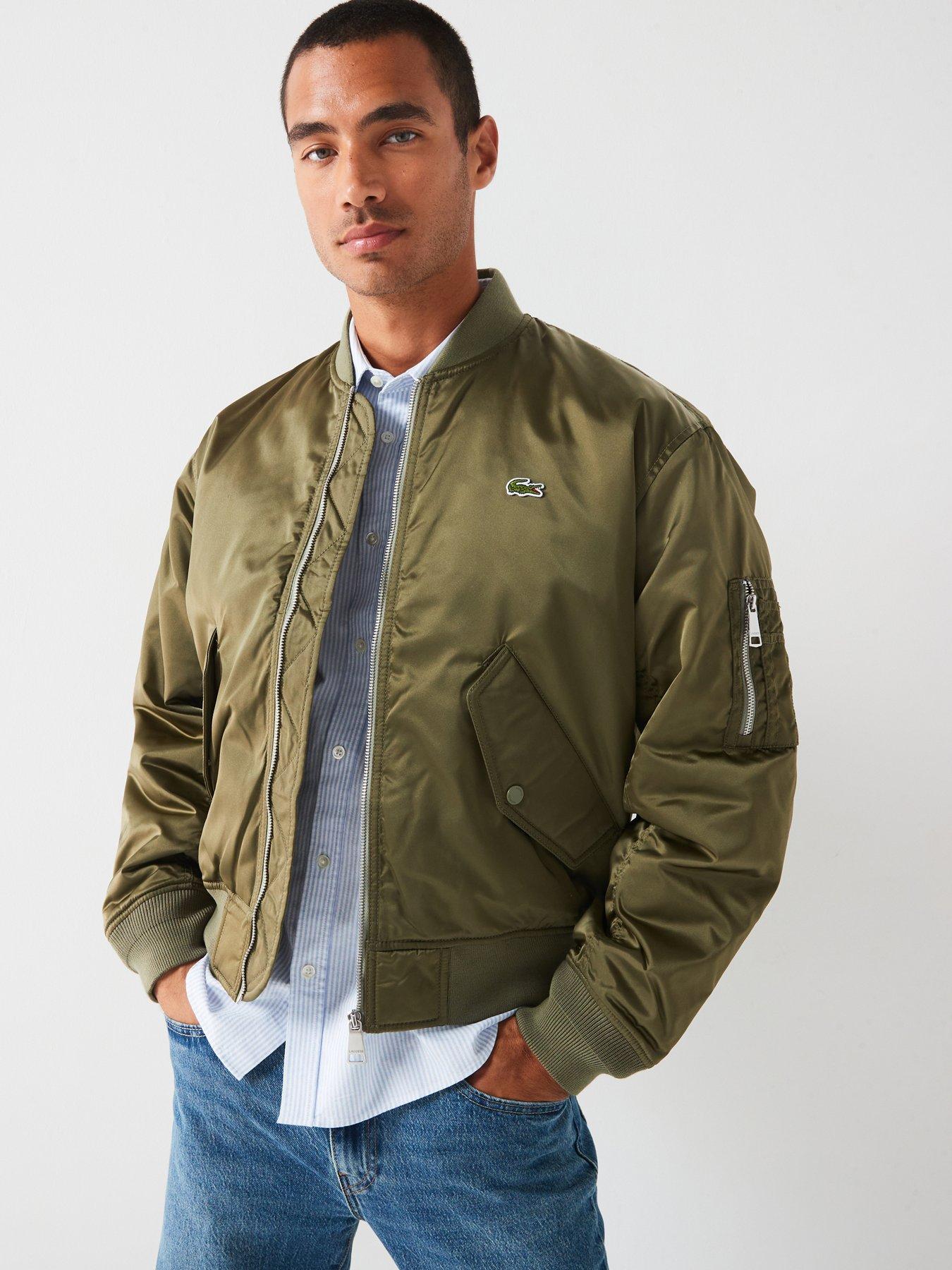 lacoste-lacoste-showerproof-padded-bomber-jacket-khaki