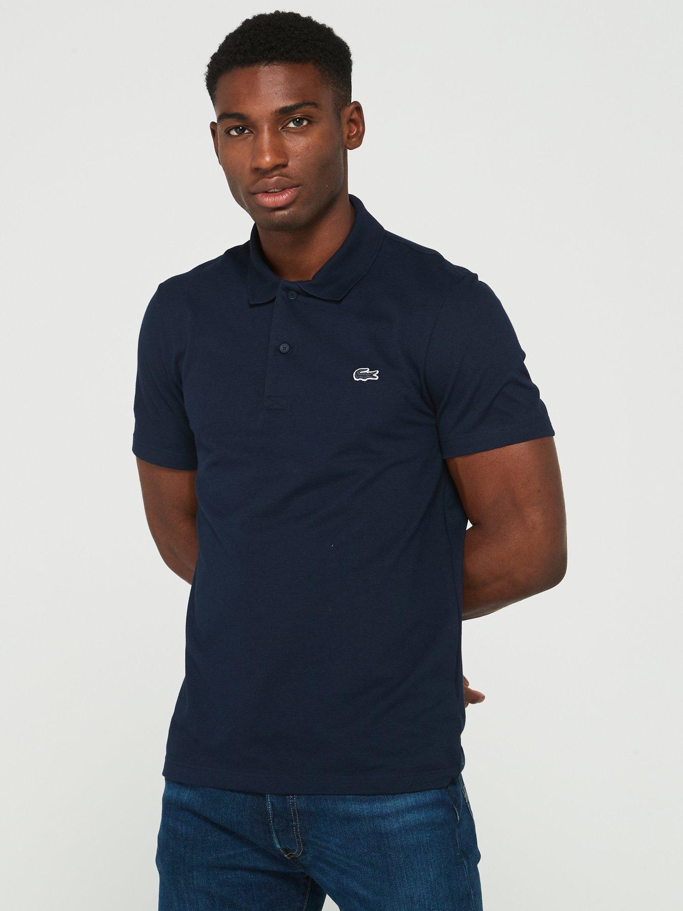 Lacoste Lacoste Regular Fit Cotton Ottoman Polo Shirt -navy