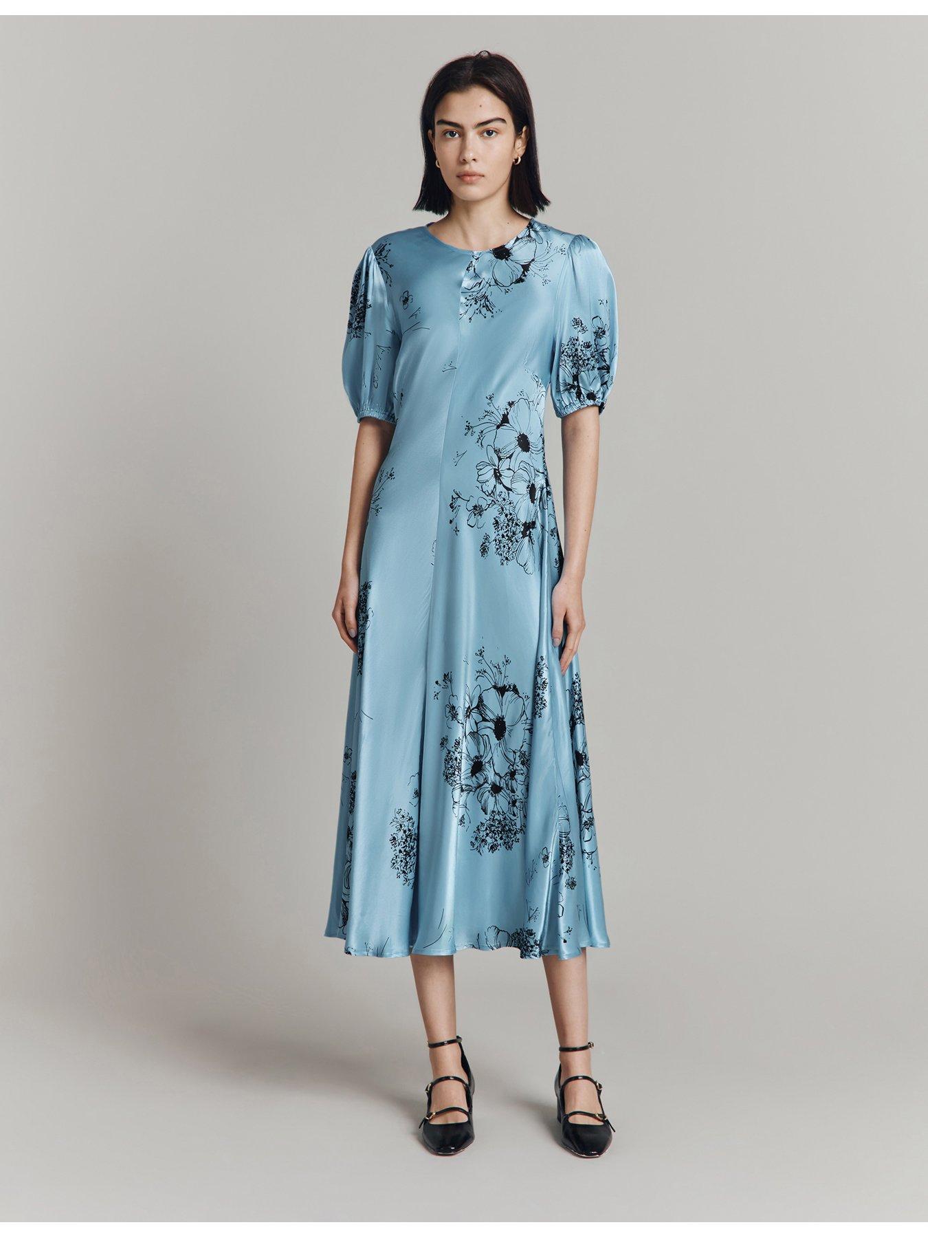 ghost-paloma-short-sleeve-midaxi-dress-blue