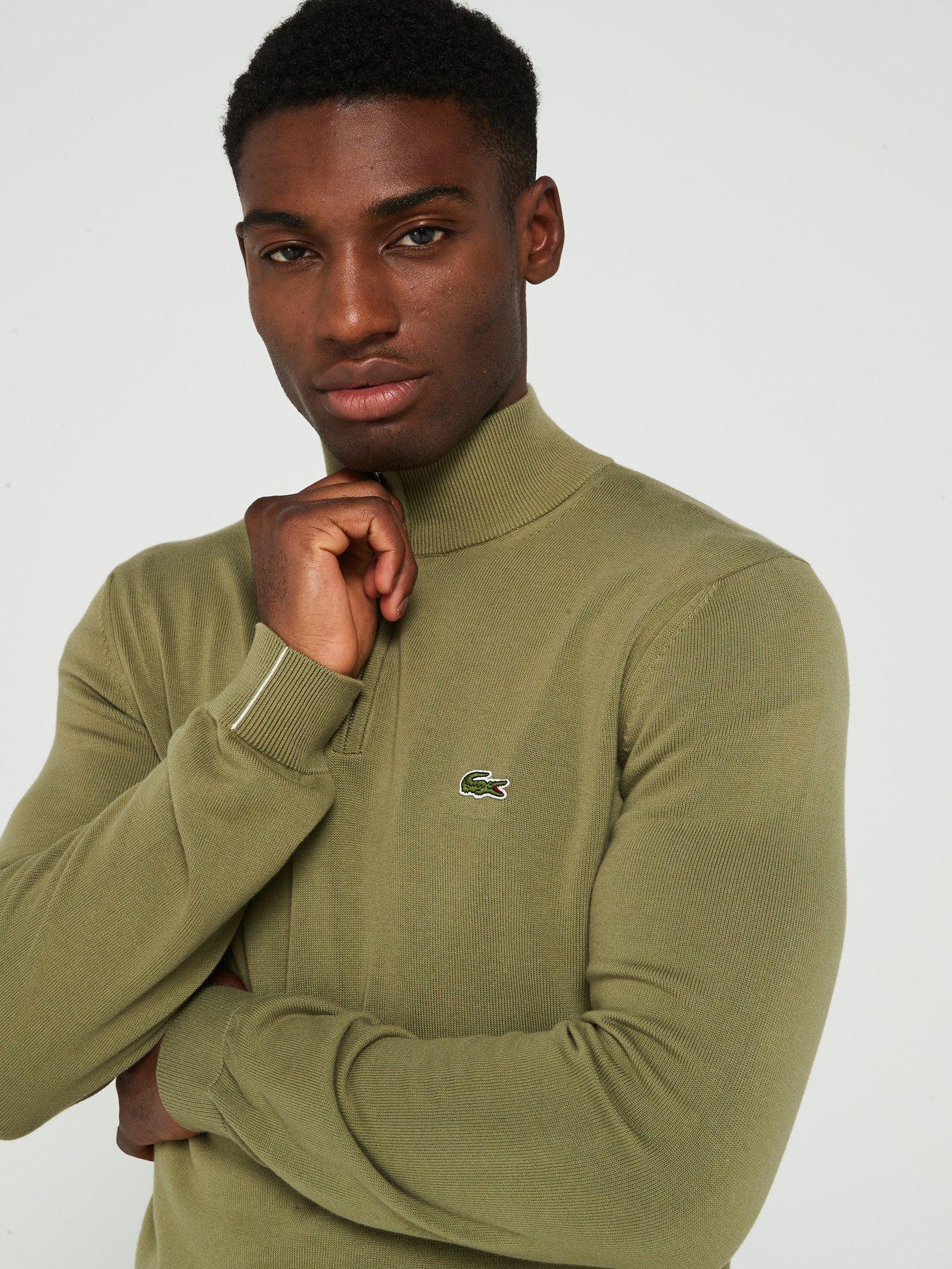 lacoste-lacoste-high-neck-12-zip-knitted-jumper-khakioutfit