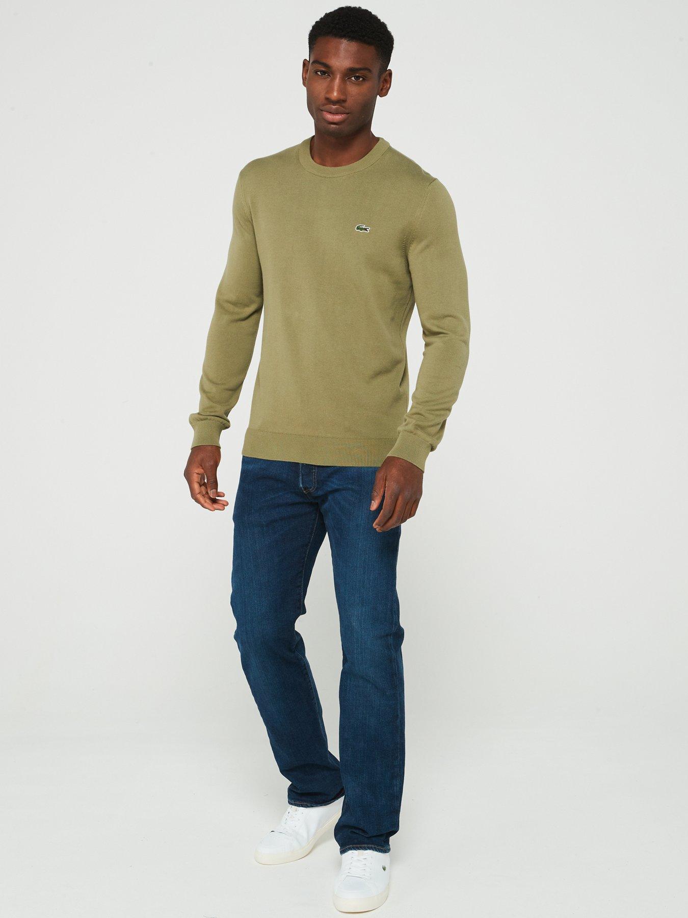 lacoste-lacoste-cotton-crew-neck-knitted-jumper-khakiback