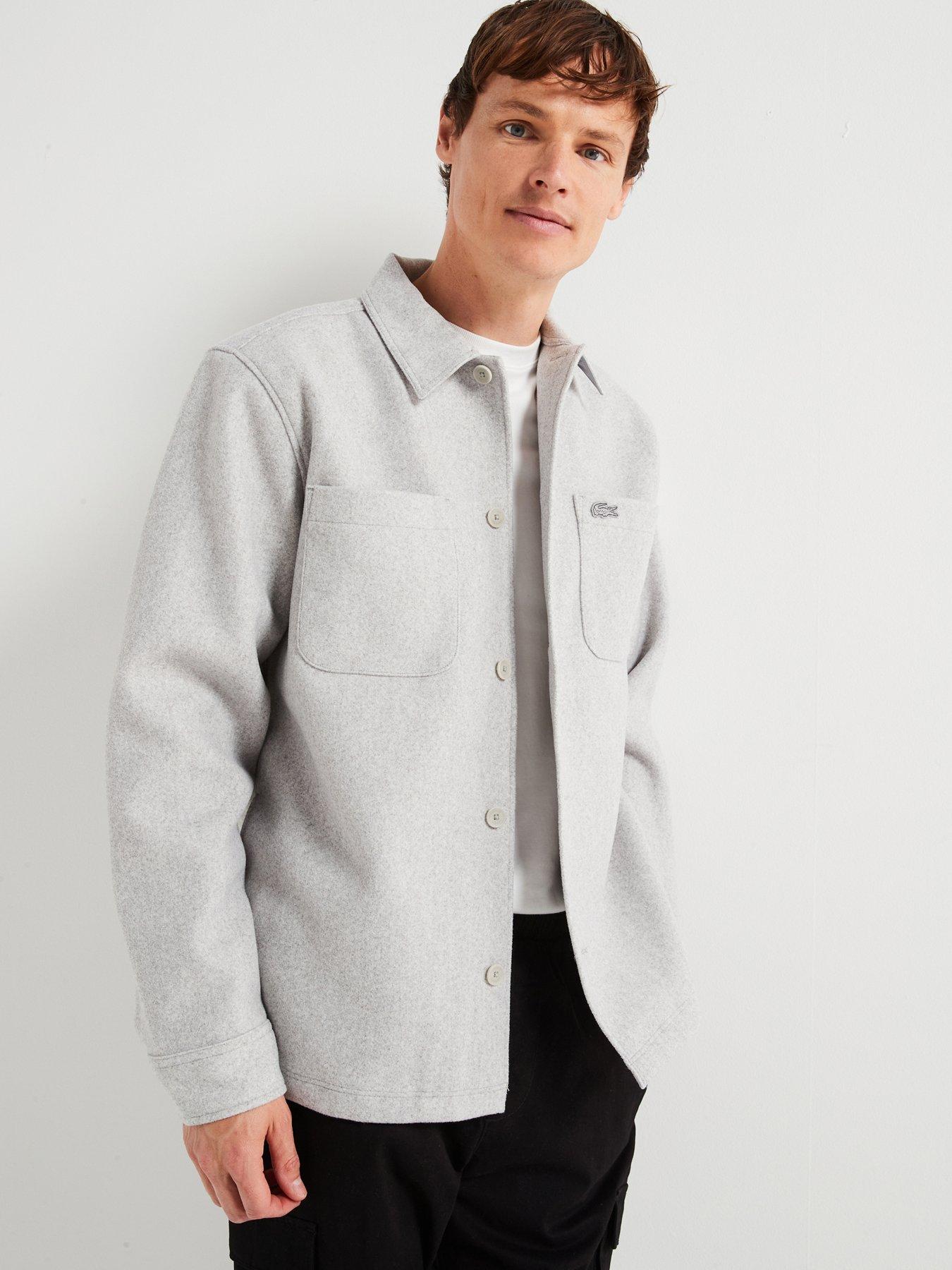 lacoste-lacoste-brushed-flannel-pocket-overshirt-grey