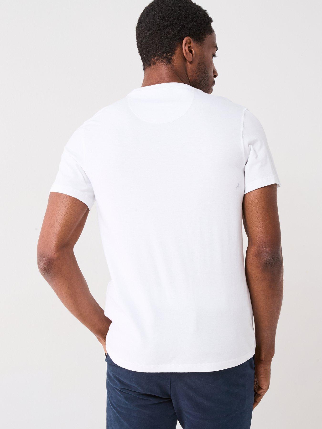 Image 2 of 6 of Barbour Logo Crew Neck&nbsp;T-Shirt - White