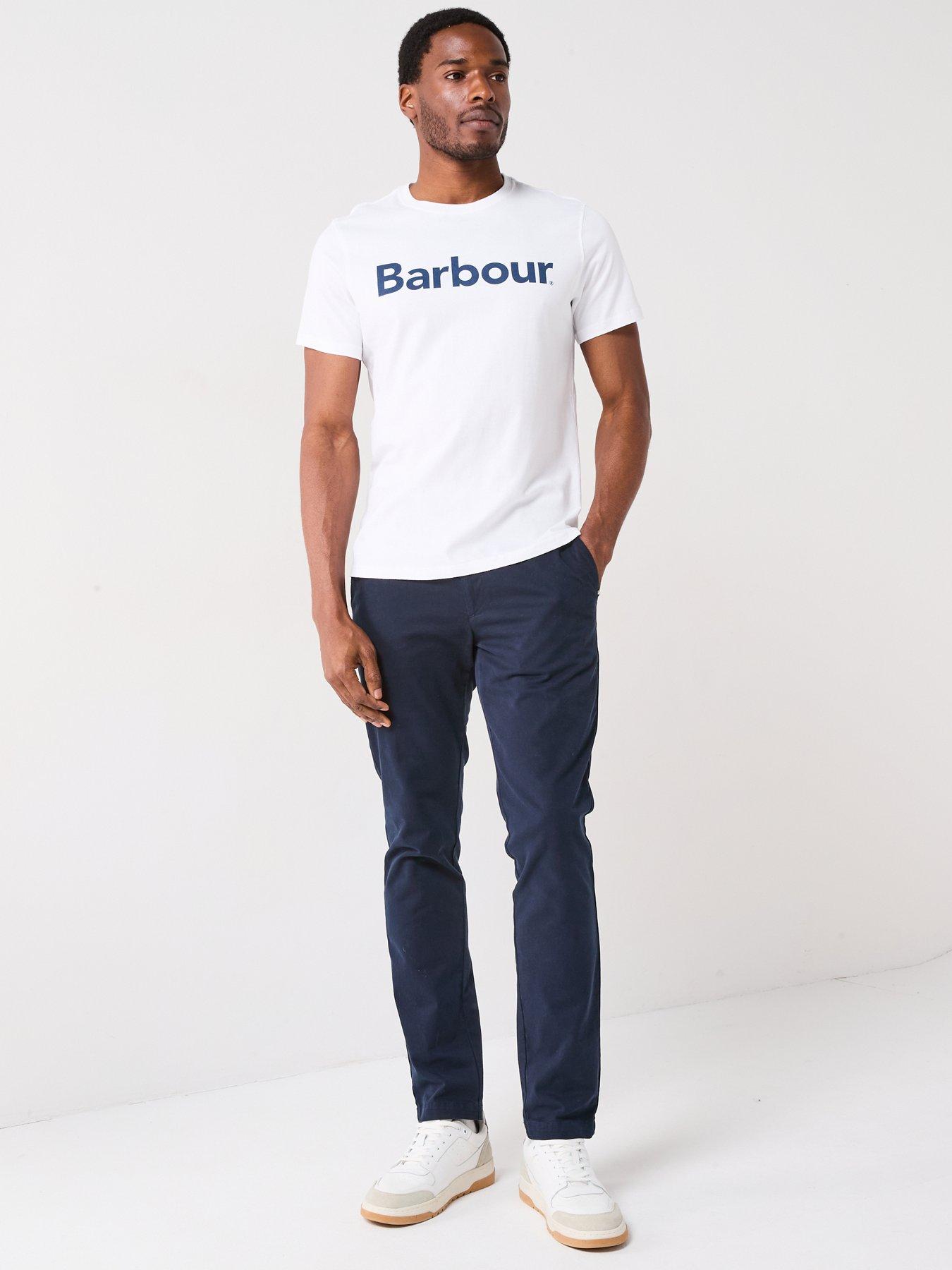 Image 3 of 6 of Barbour Logo Crew Neck&nbsp;T-Shirt - White