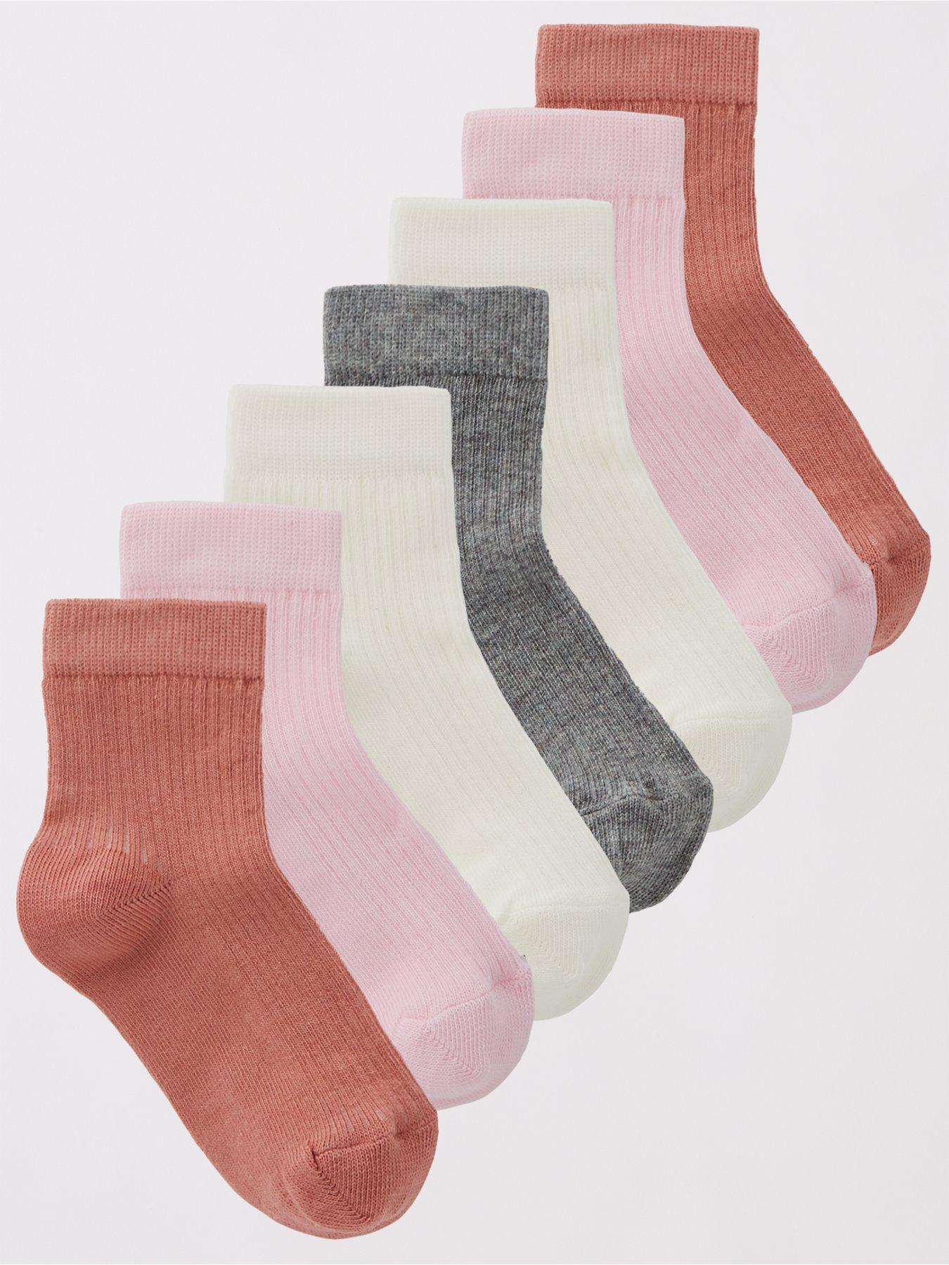 everyday-girls-7-pack-neutral-socks-multi