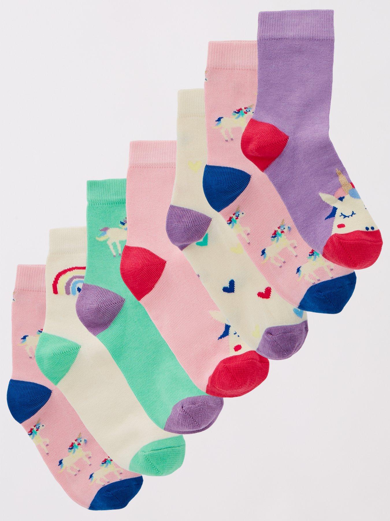 mini-v-by-very-girls-7-pack-unicorn-socks-multi