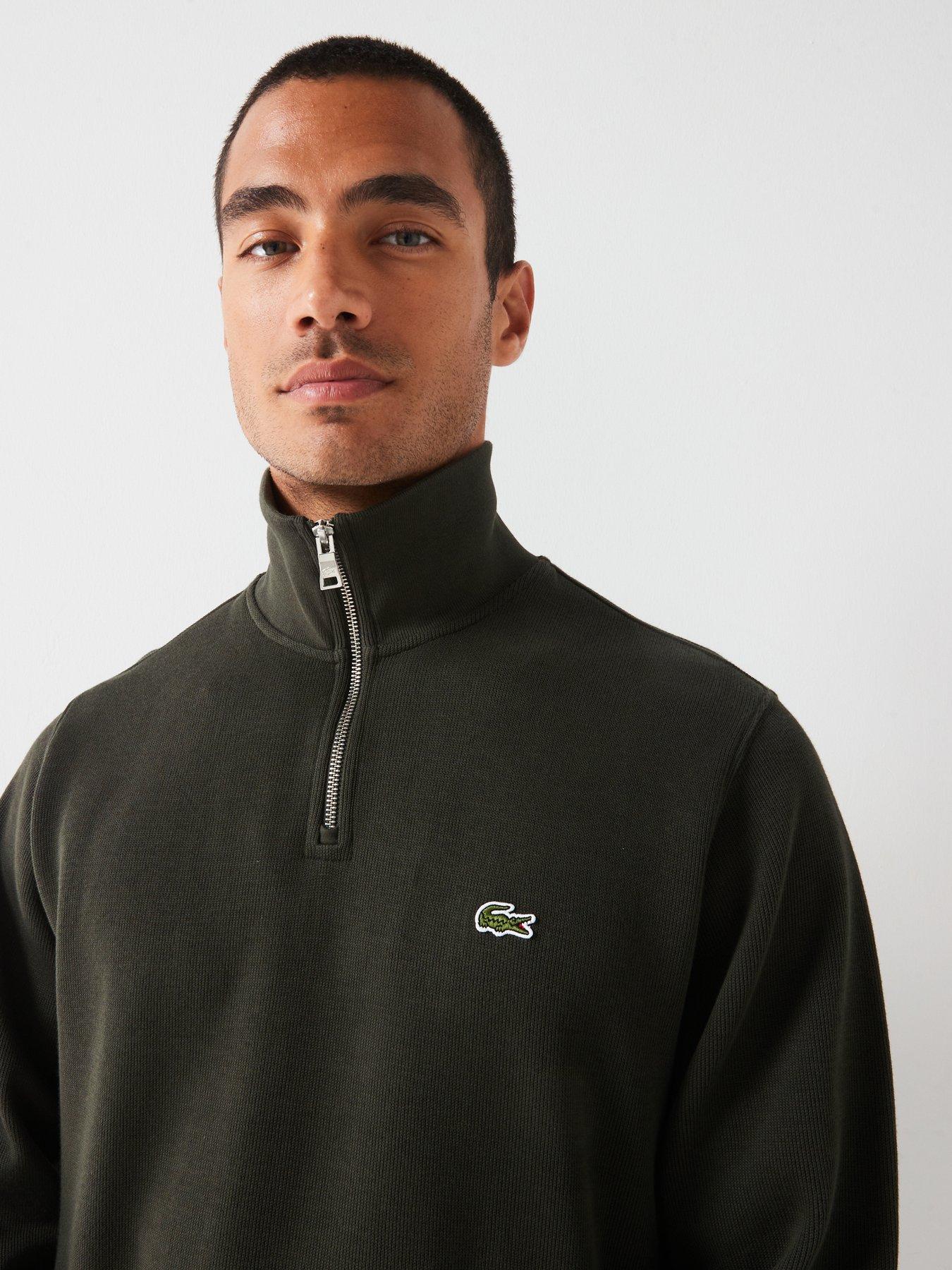 lacoste-lacoste-high-neck-12-zip-sweat-top-khakioutfit