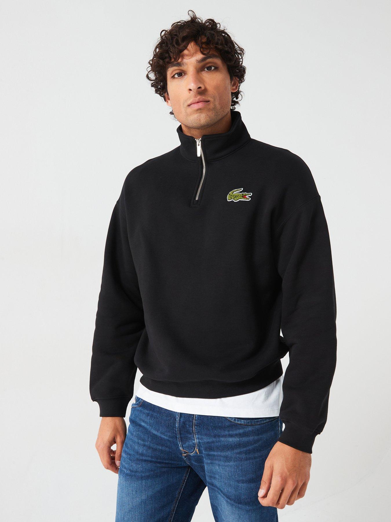 lacoste-lacoste-loose-fit-14-zip-sweat-top-black