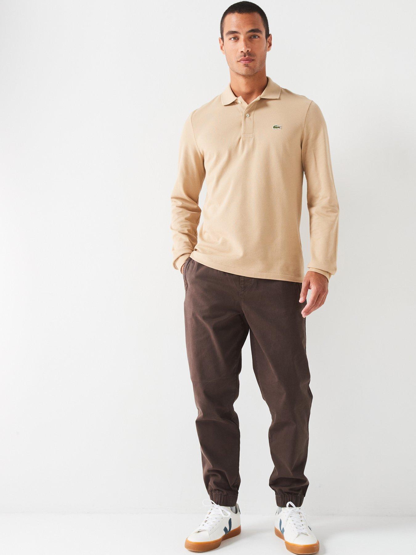 lacoste-lacoste-original-l1212-long-sleeved-cotton-polo-shirt-brownback