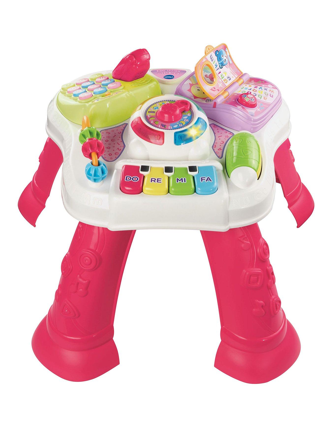 Image 1 of 3 of VTech Play & Learn Activity Table pink