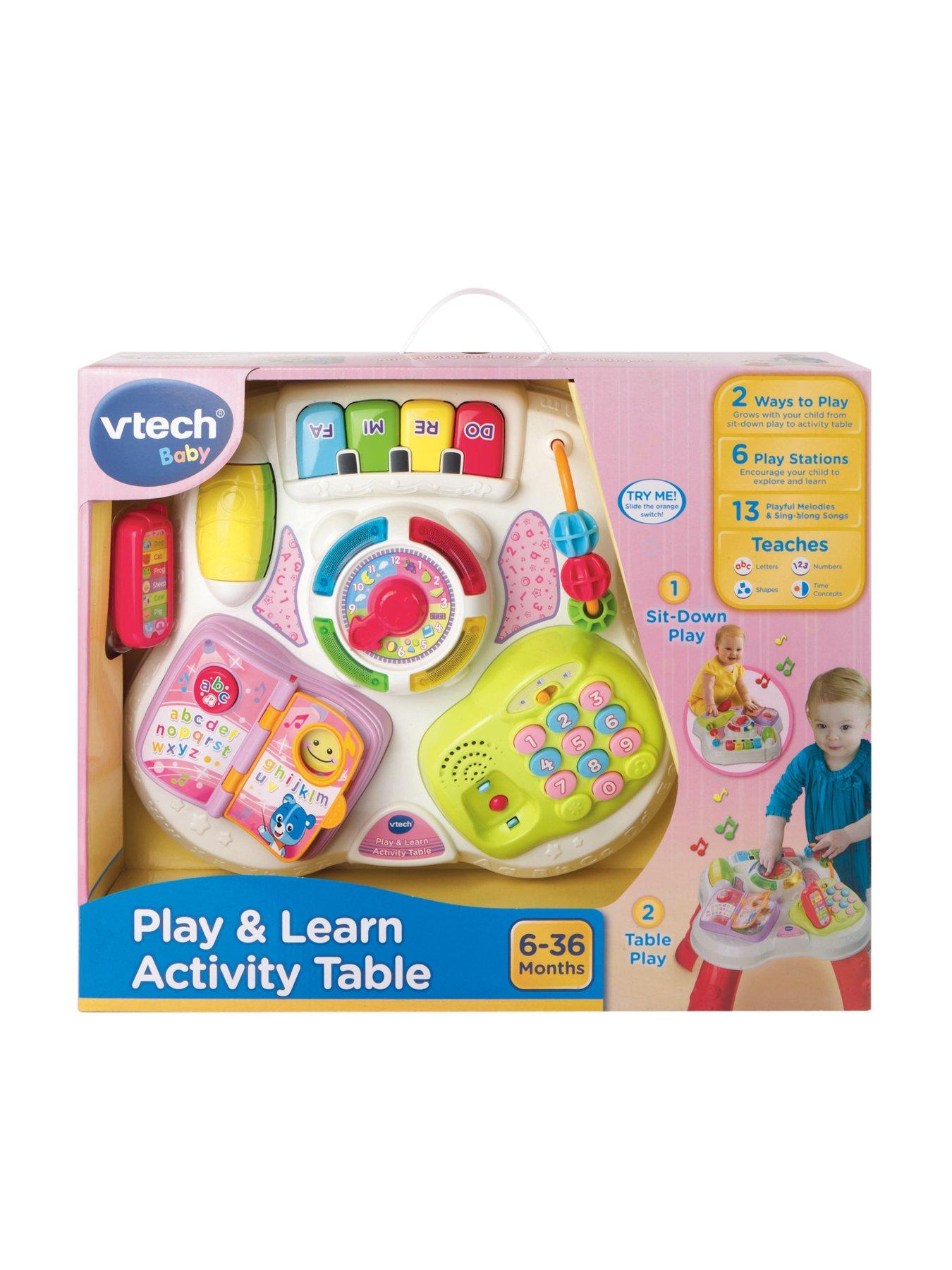 Image 3 of 3 of VTech Play & Learn Activity Table pink