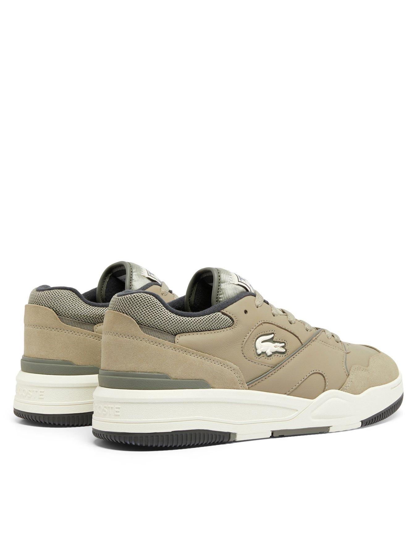 lacoste-lacoste-lineshot-leather-trainers-khakiback