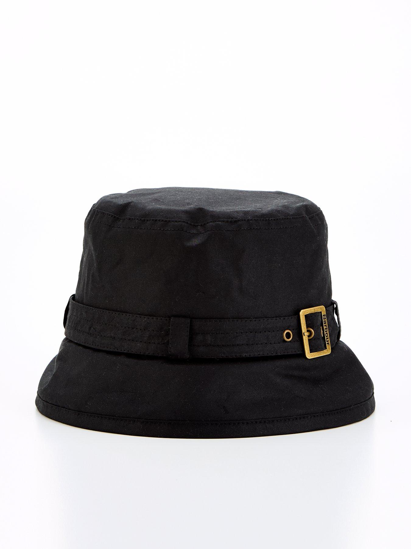 Image 1 of 4 of Barbour Barbour Kelso Wax Belted Hat - Black