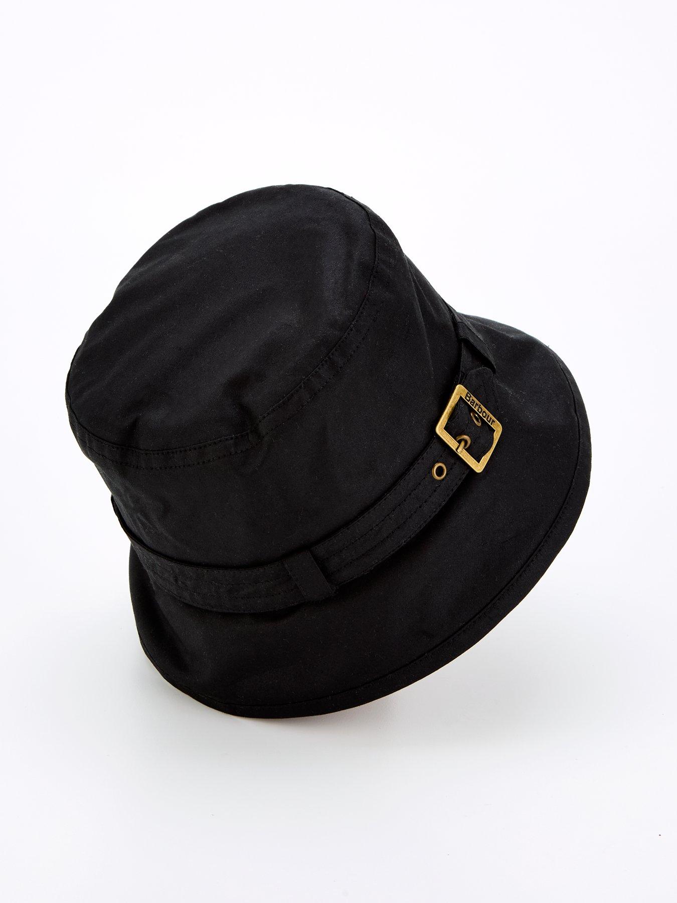 Image 4 of 4 of Barbour Barbour Kelso Wax Belted Hat - Black
