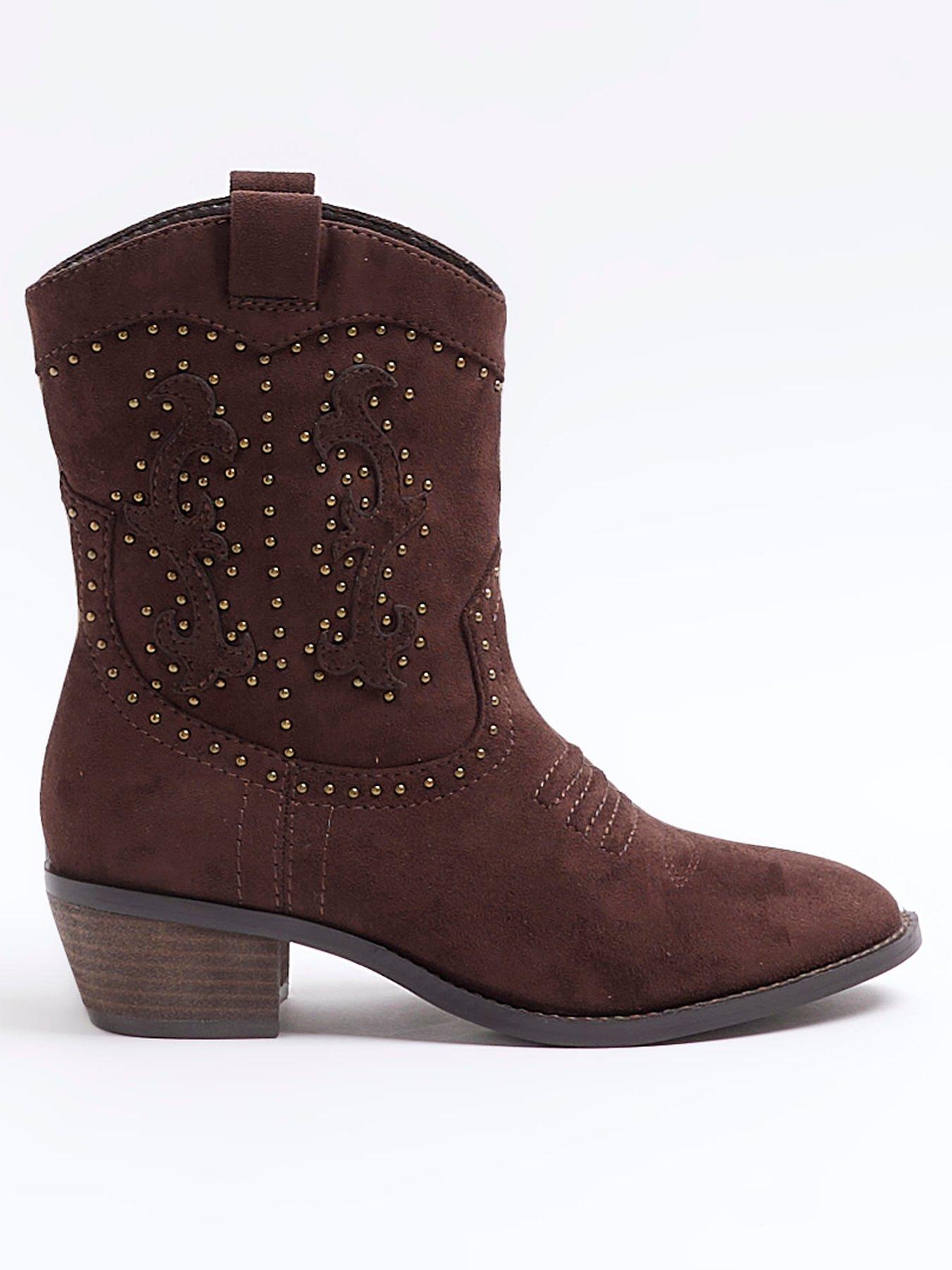 river-island-studded-western-boot-dark-brown