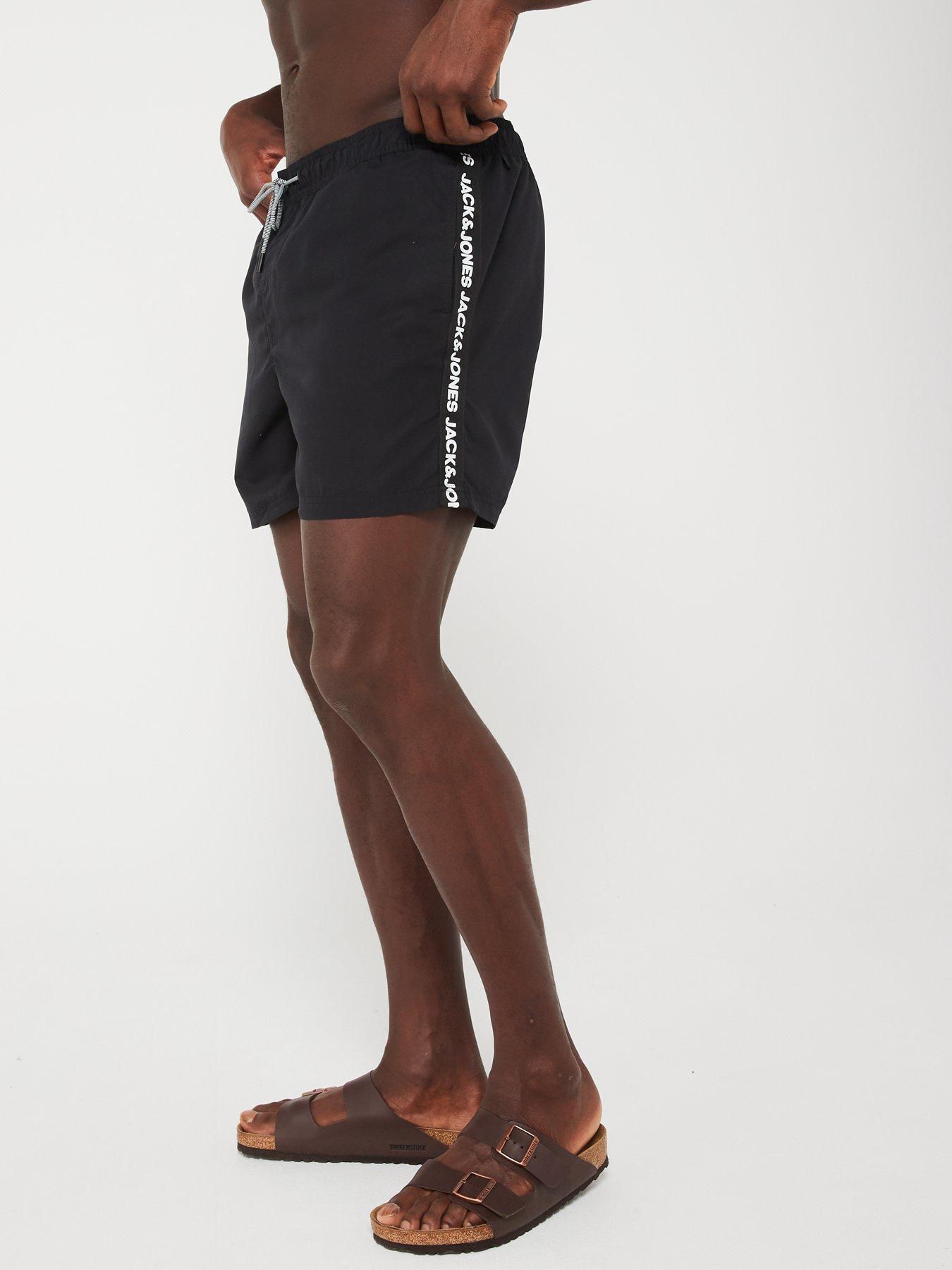 jack-jones-taped-logo-swim-shorts-blackfront