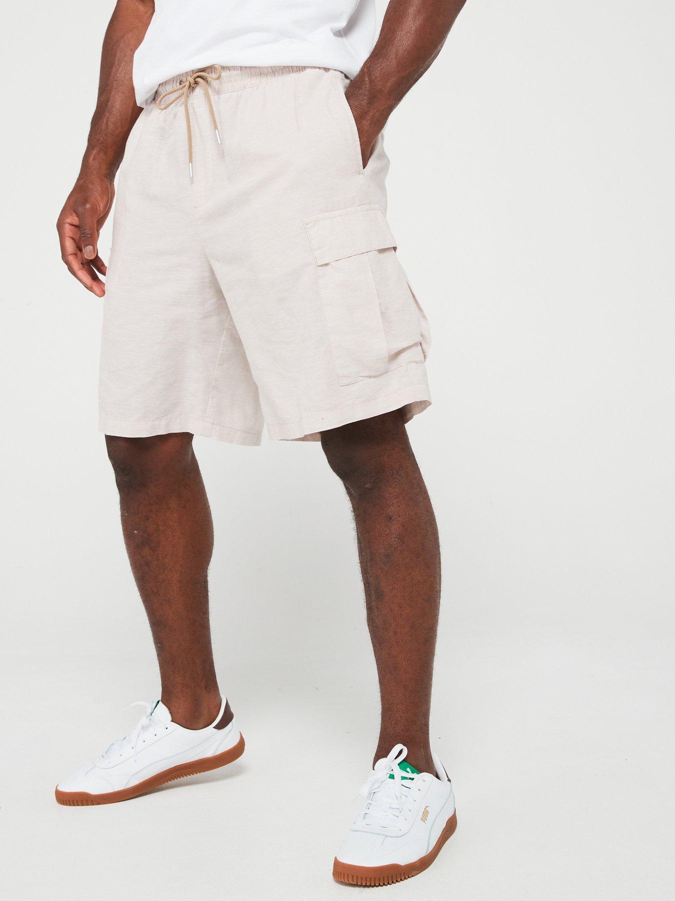 jack-jones-jack-amp-jones-linen-cargo-shorts