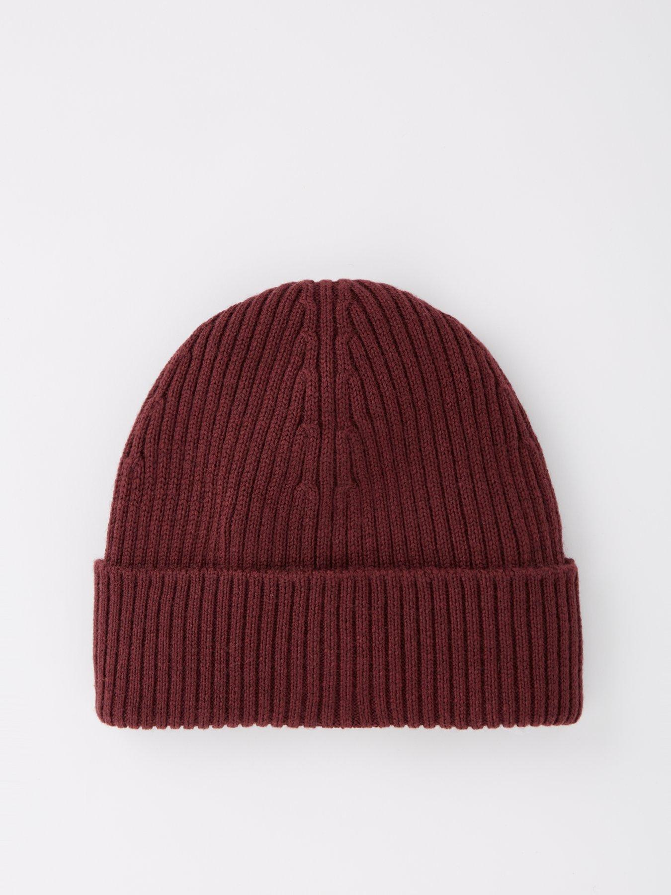 lacoste-lacoste-soft-wool-ribbed-beanie-hat-dark-redback