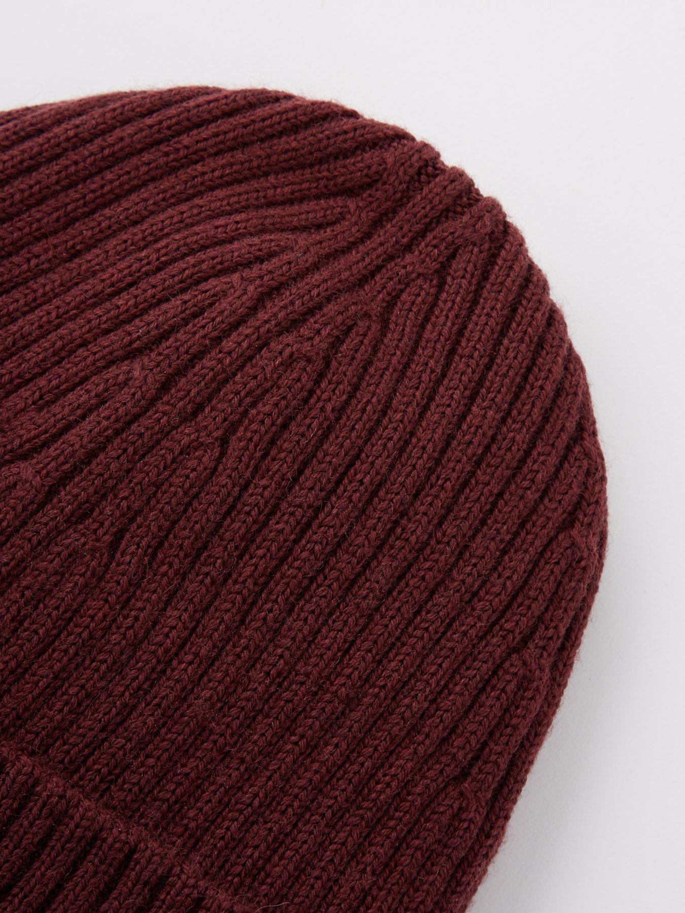 lacoste-lacoste-soft-wool-ribbed-beanie-hat-dark-reddetail