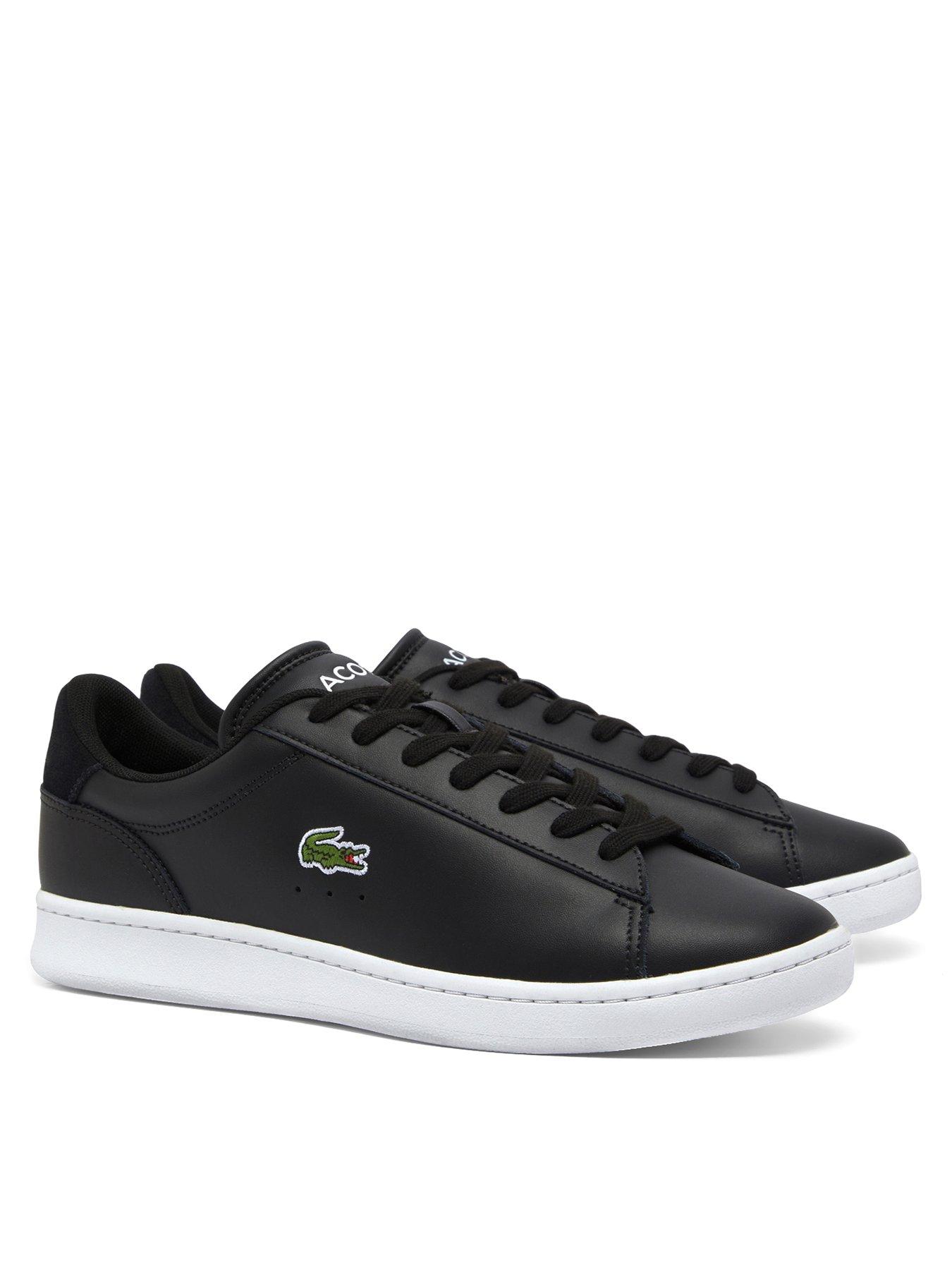 lacoste-lacoste-carnaby-leather-trainers-blackstillFront