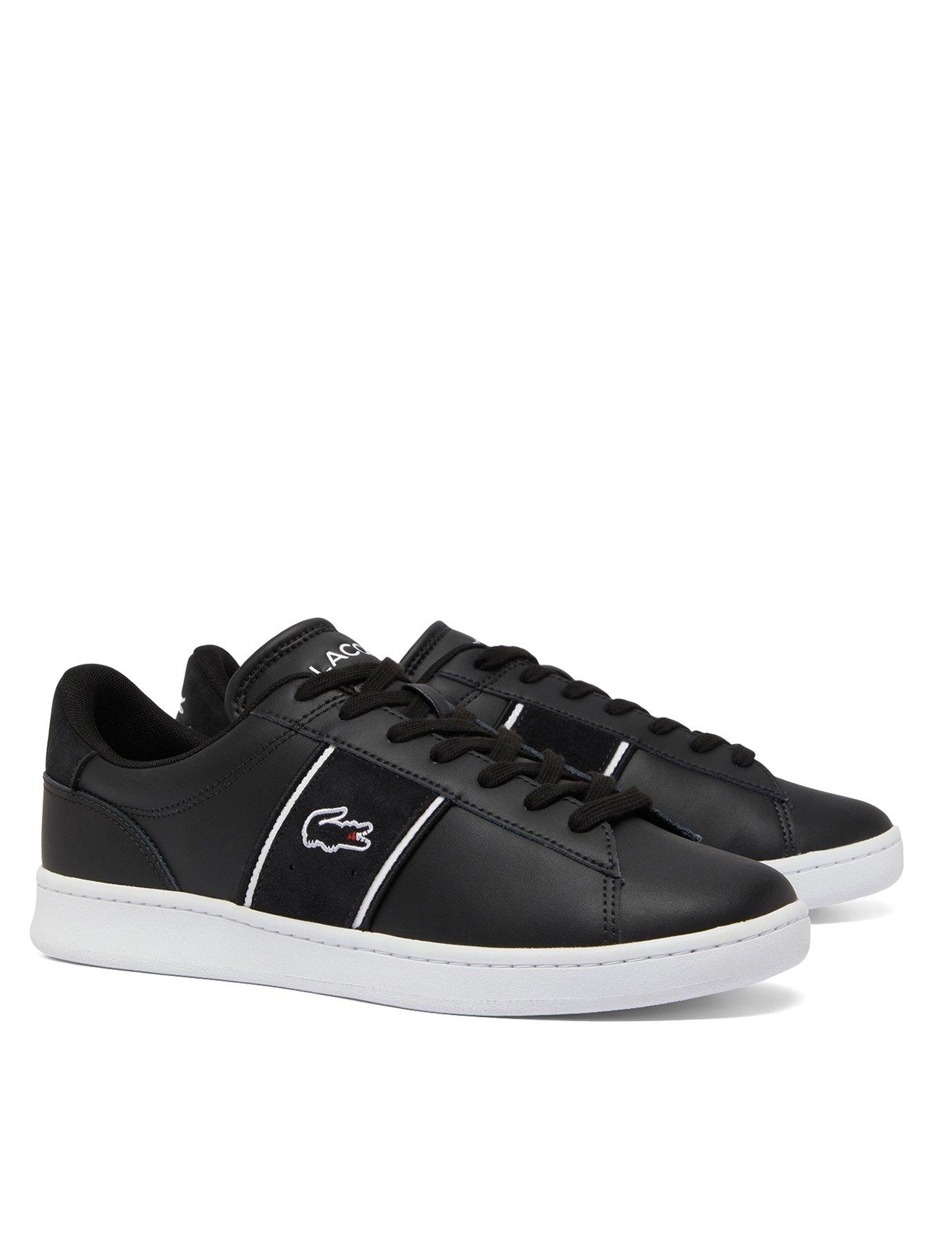 lacoste-lacoste-carnaby-leather-trainers-blackstillFront