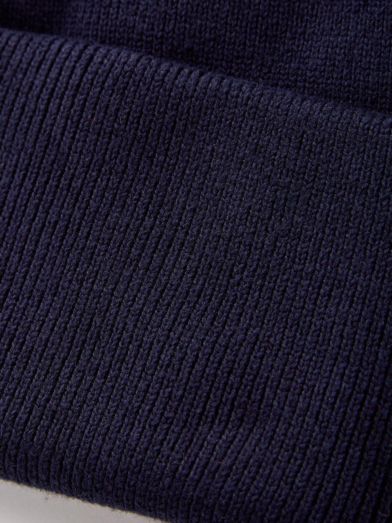 lacoste-lacoste-double-sided-cotton-blend-badge-beanie-hat-navydetail