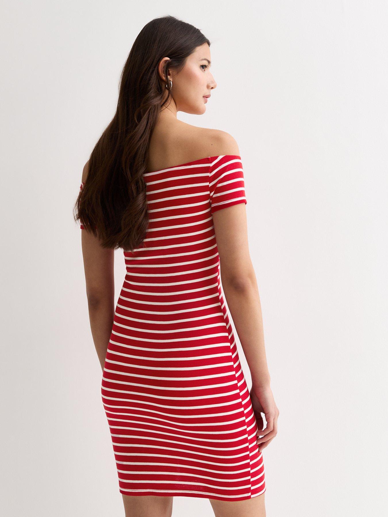 new-look-red-stripe-jersey-bardot-mini-dressstillFront