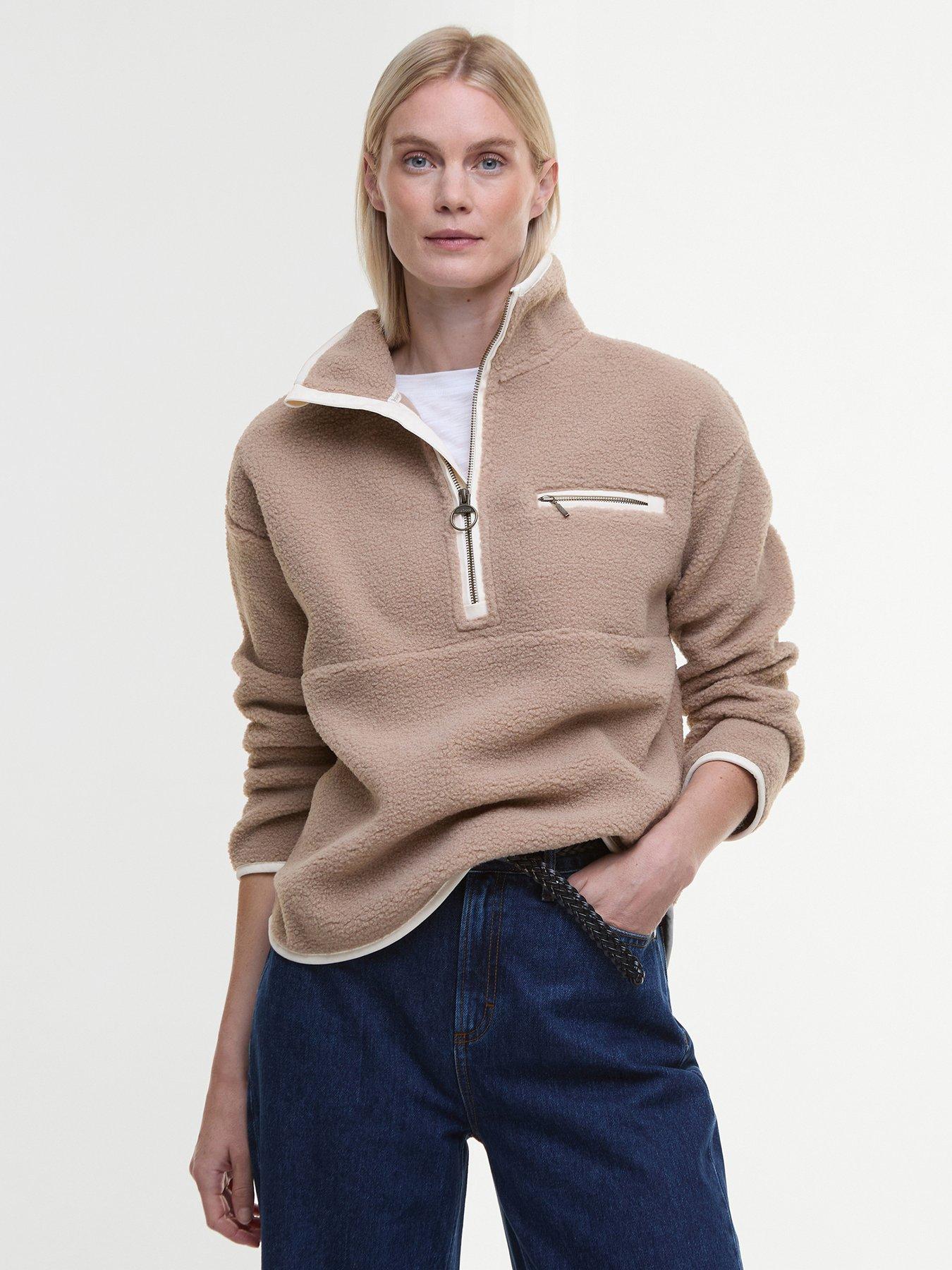 barbour-mersea-half-zip-fleece-beige