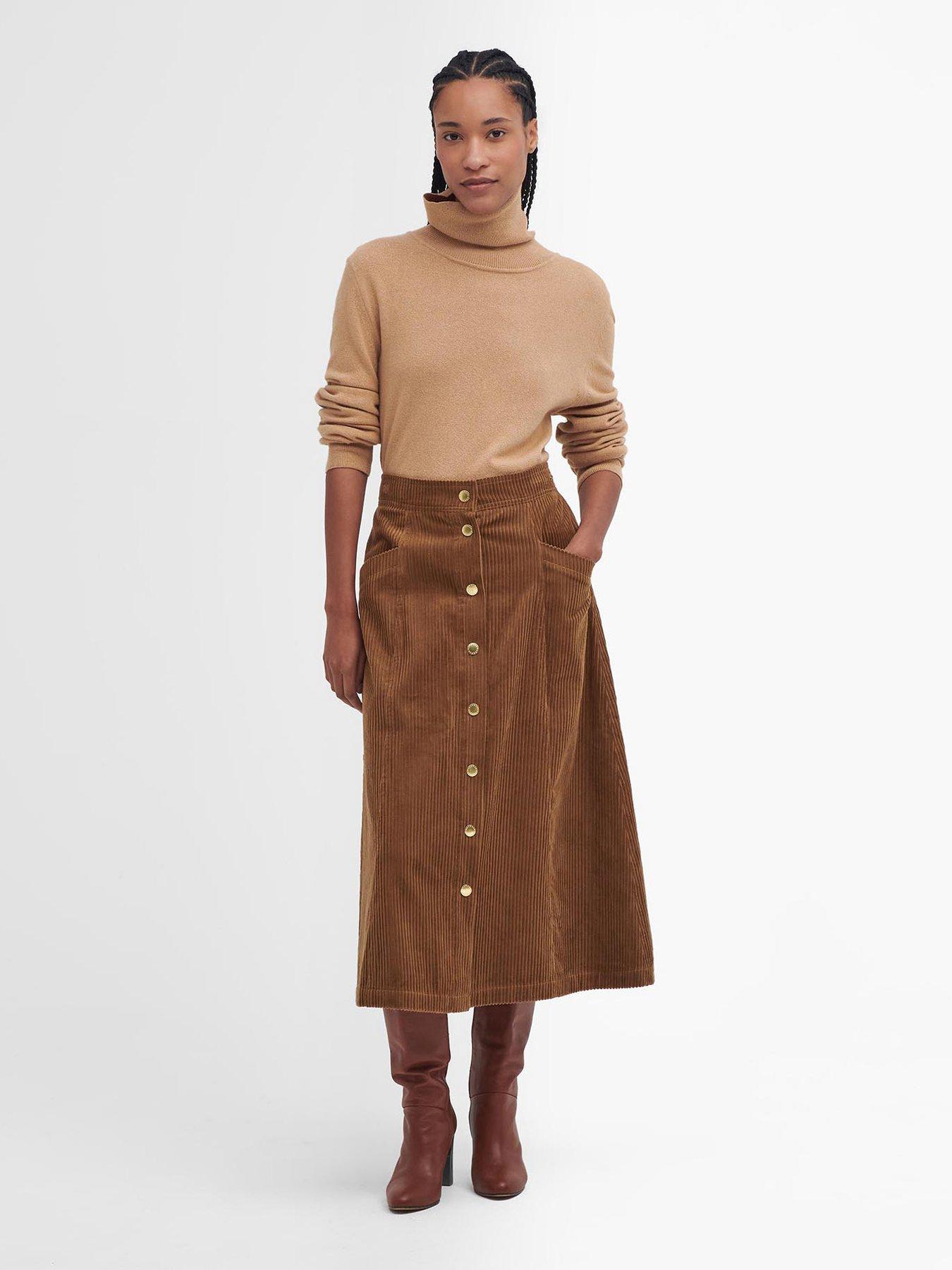 undefined Samara Midi Skirt - Brown