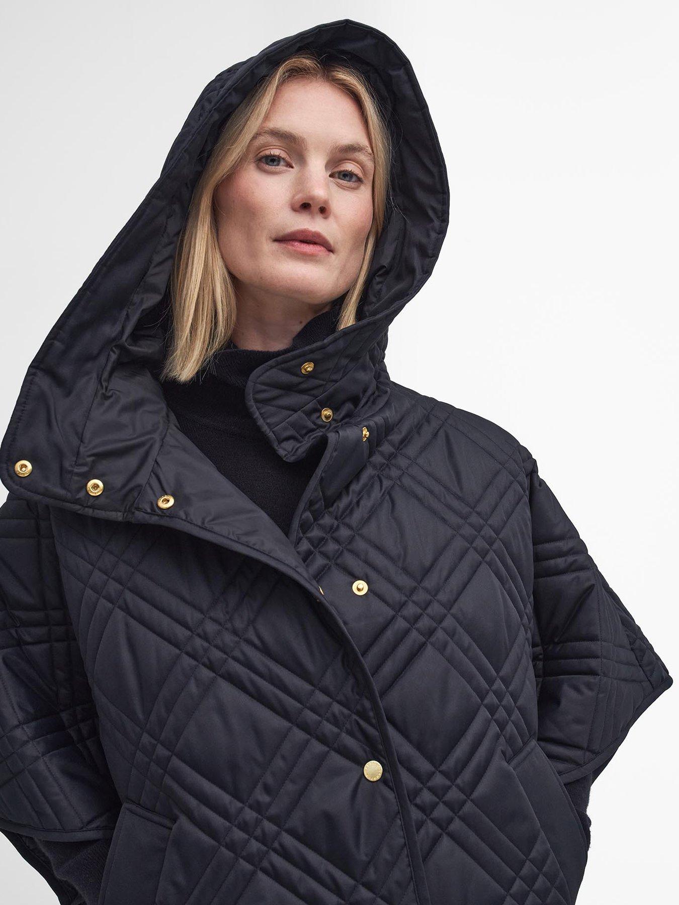 barbour-astor-quilted-cape-jacket-blackdetail