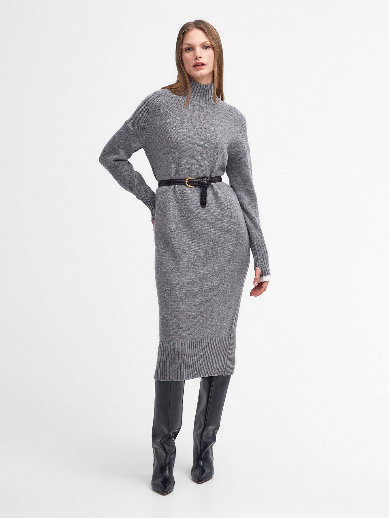 barbour-winona-knitted-midi-dress-grey