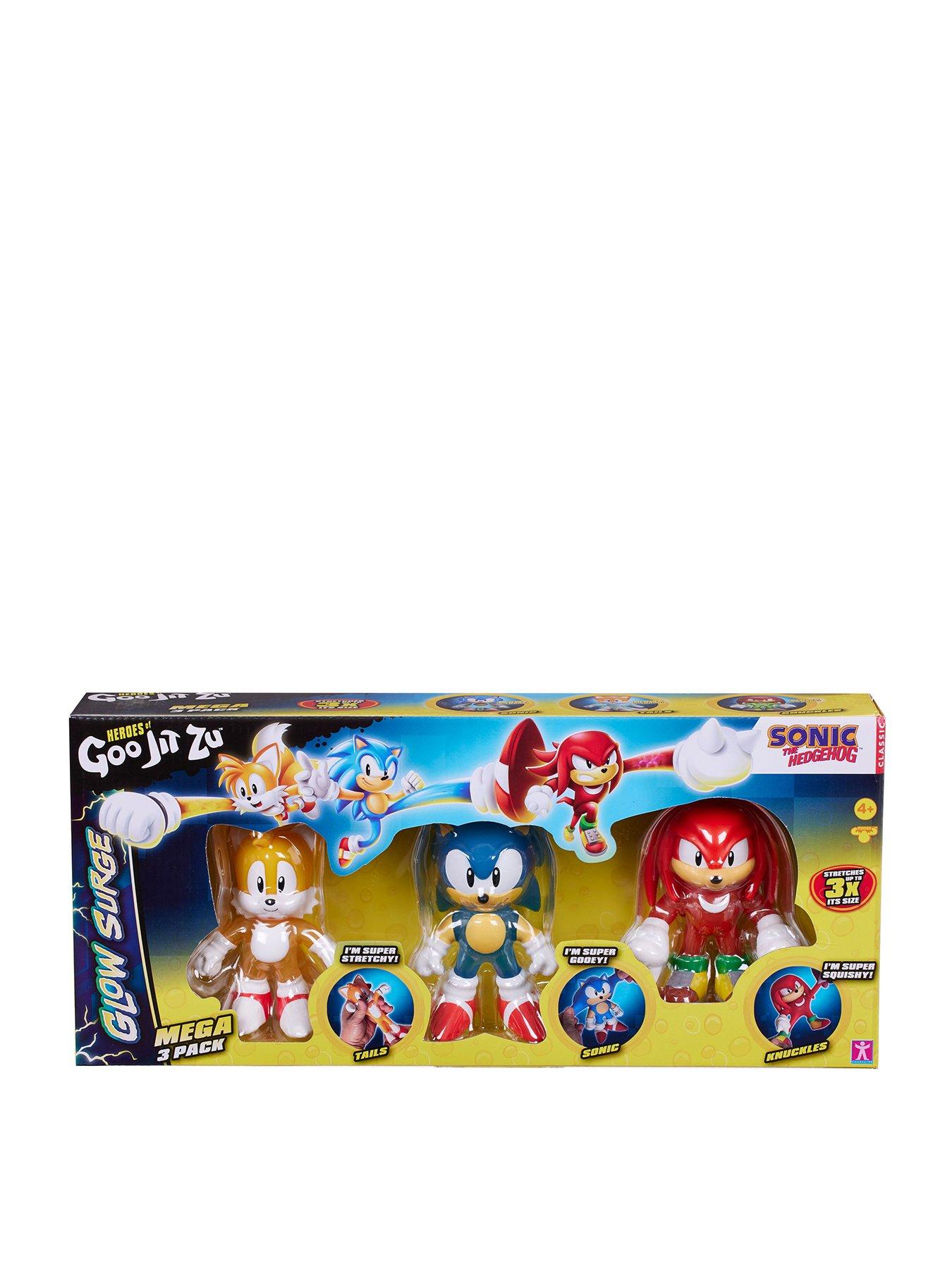 undefined Heroes of Goo Jit Zu Sonic the Hedgehog Glow Surge Mega 3 Pack