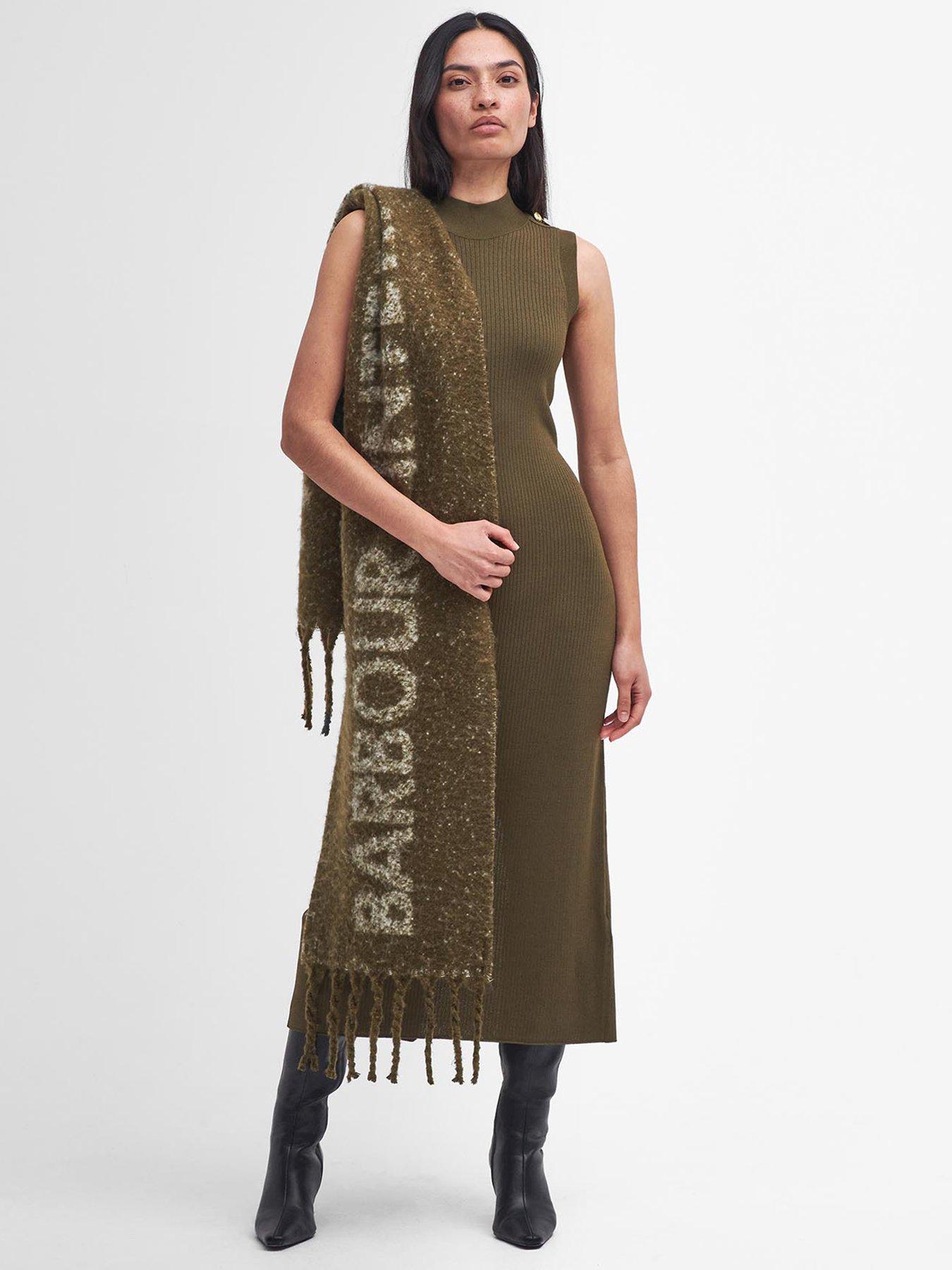 barbour-international-milla-knitted-midi-dress-green