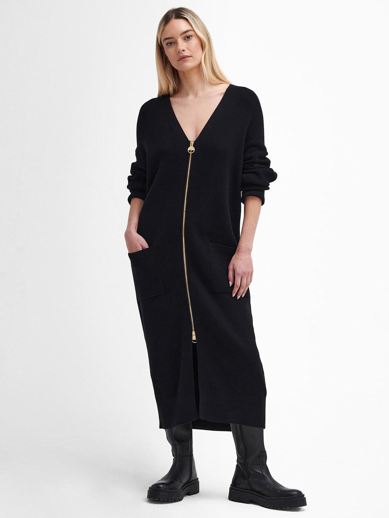 barbour-international-mondale-knitted-midi-dress-black