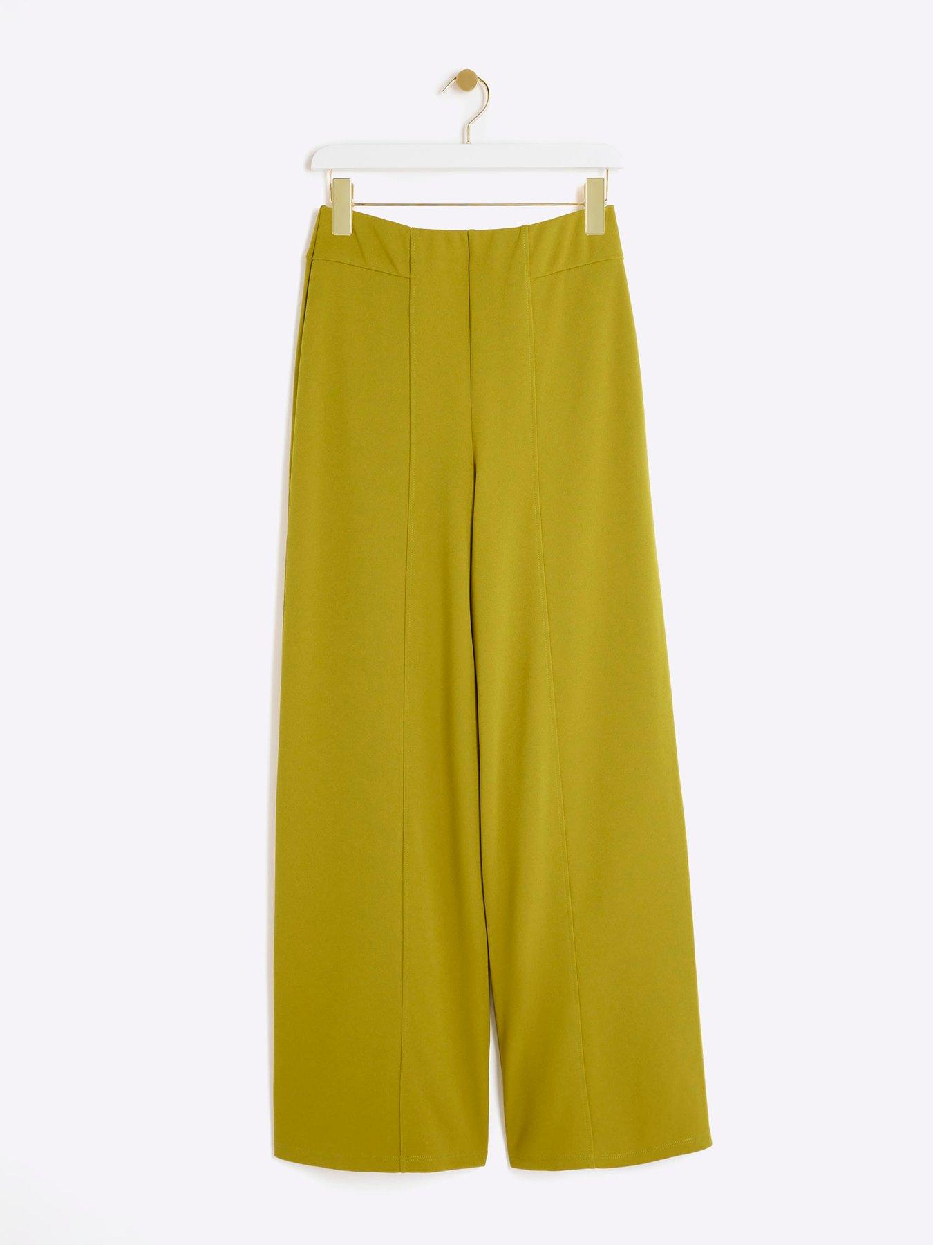 river-island-smart-wide-leg-trousers-greendetail