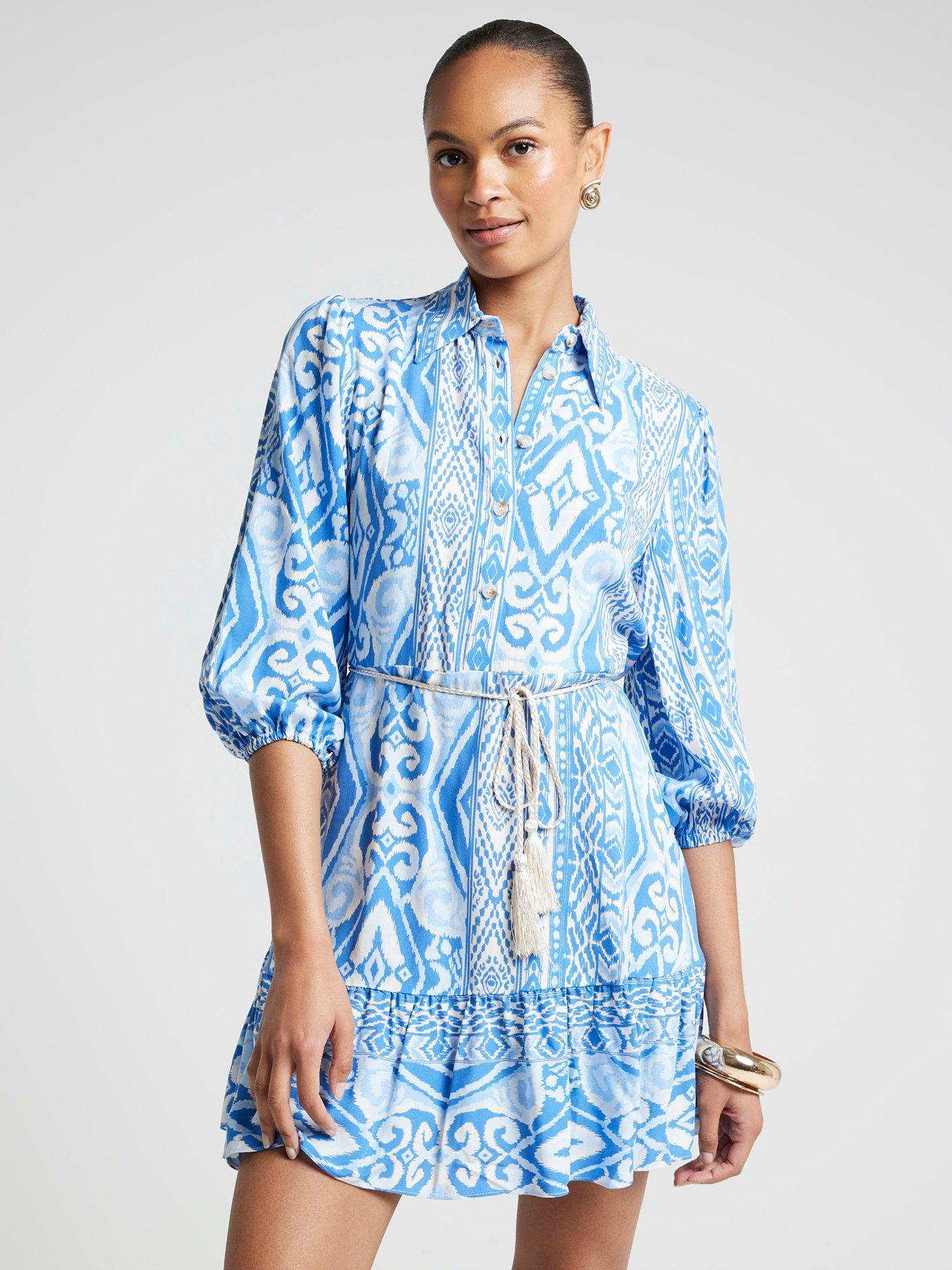 river-island-belted-godet-shirt-dress-blue