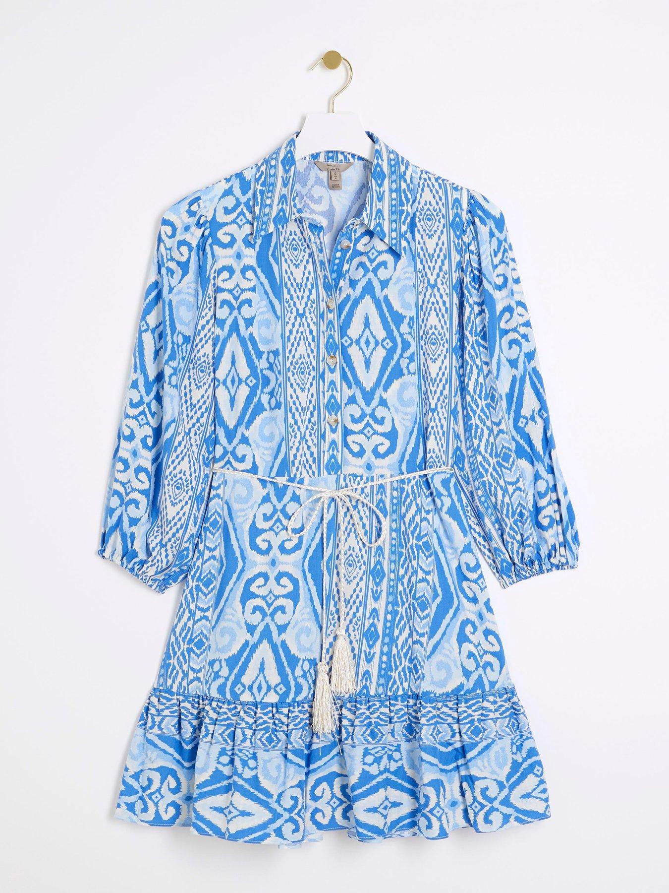 river-island-belted-godet-shirt-dress-bluedetail