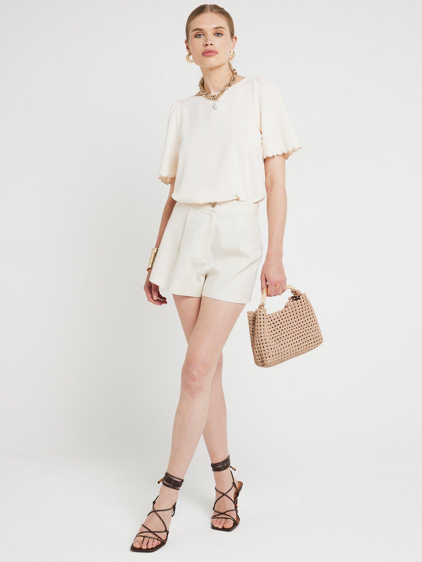 river-island-scallop-sleeve-top-ecru-creamback