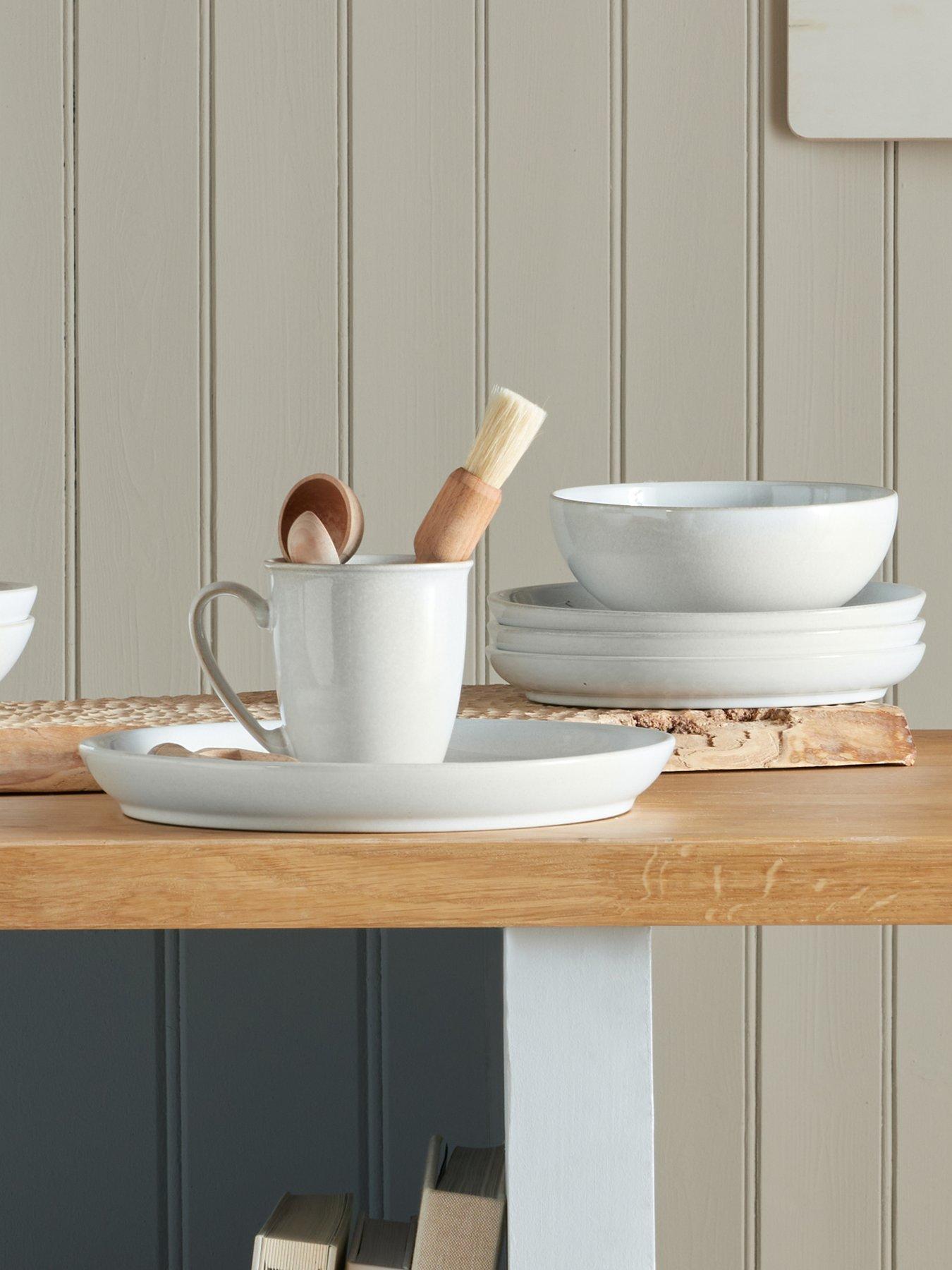 Image 5 of 5 of Denby Elements 4-Piece Cereal Bowl Set in Stone White