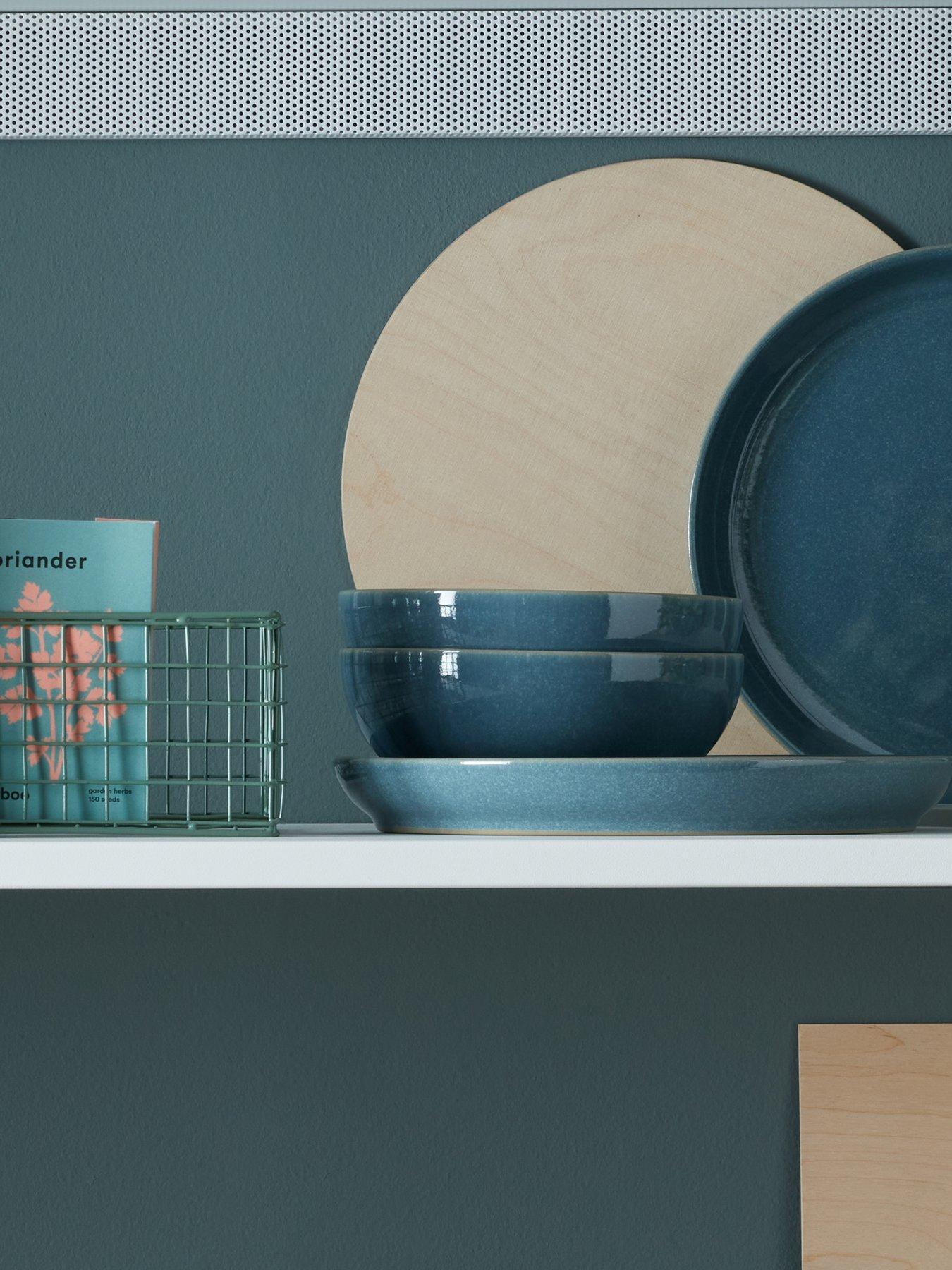 undefined Elements 4-Piece Cereal Bowl Set in Dark Jade Green
