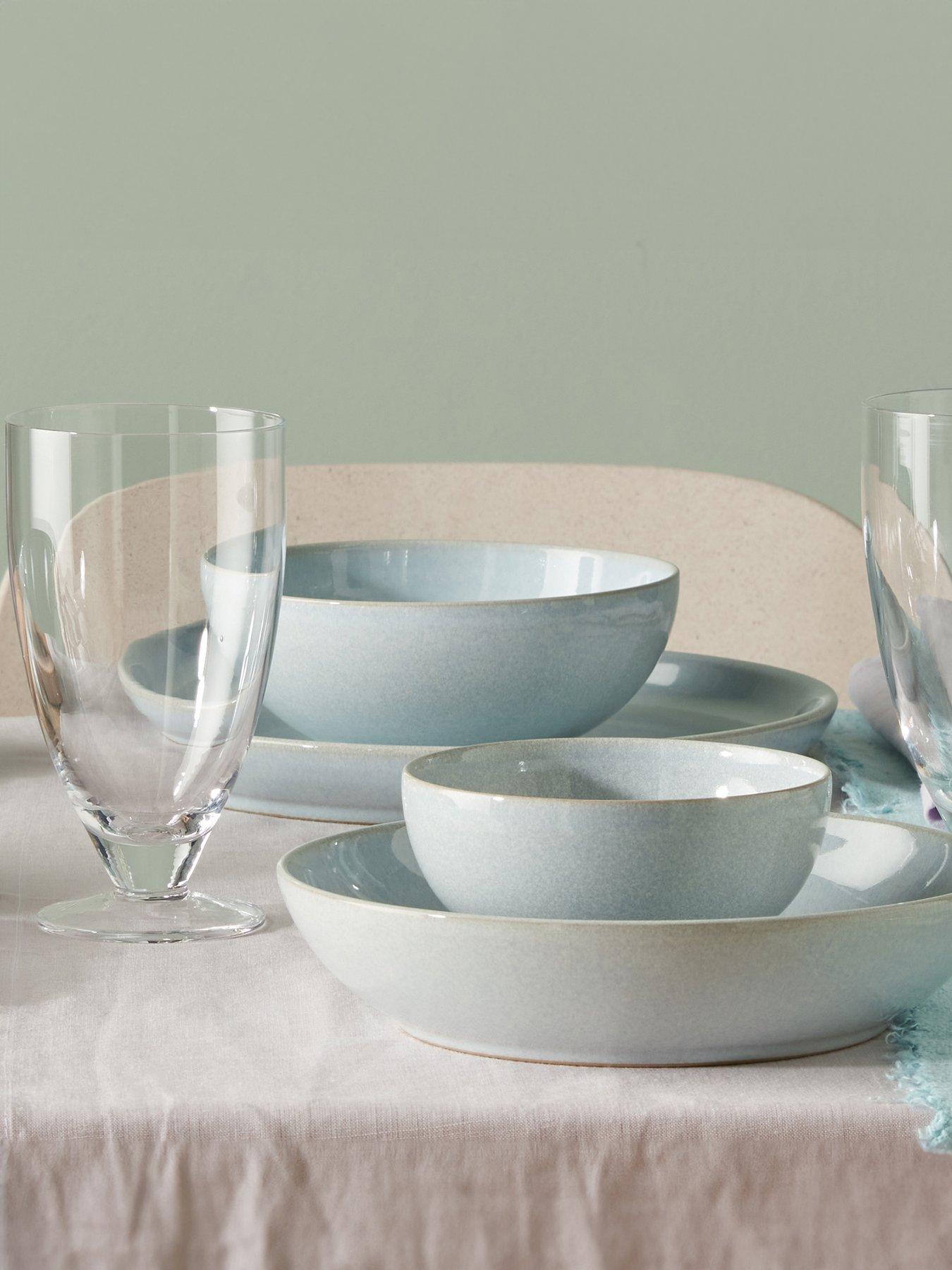 Image of Denby Elements 4-Piece Cereal Bowl Set in Light Jade Green