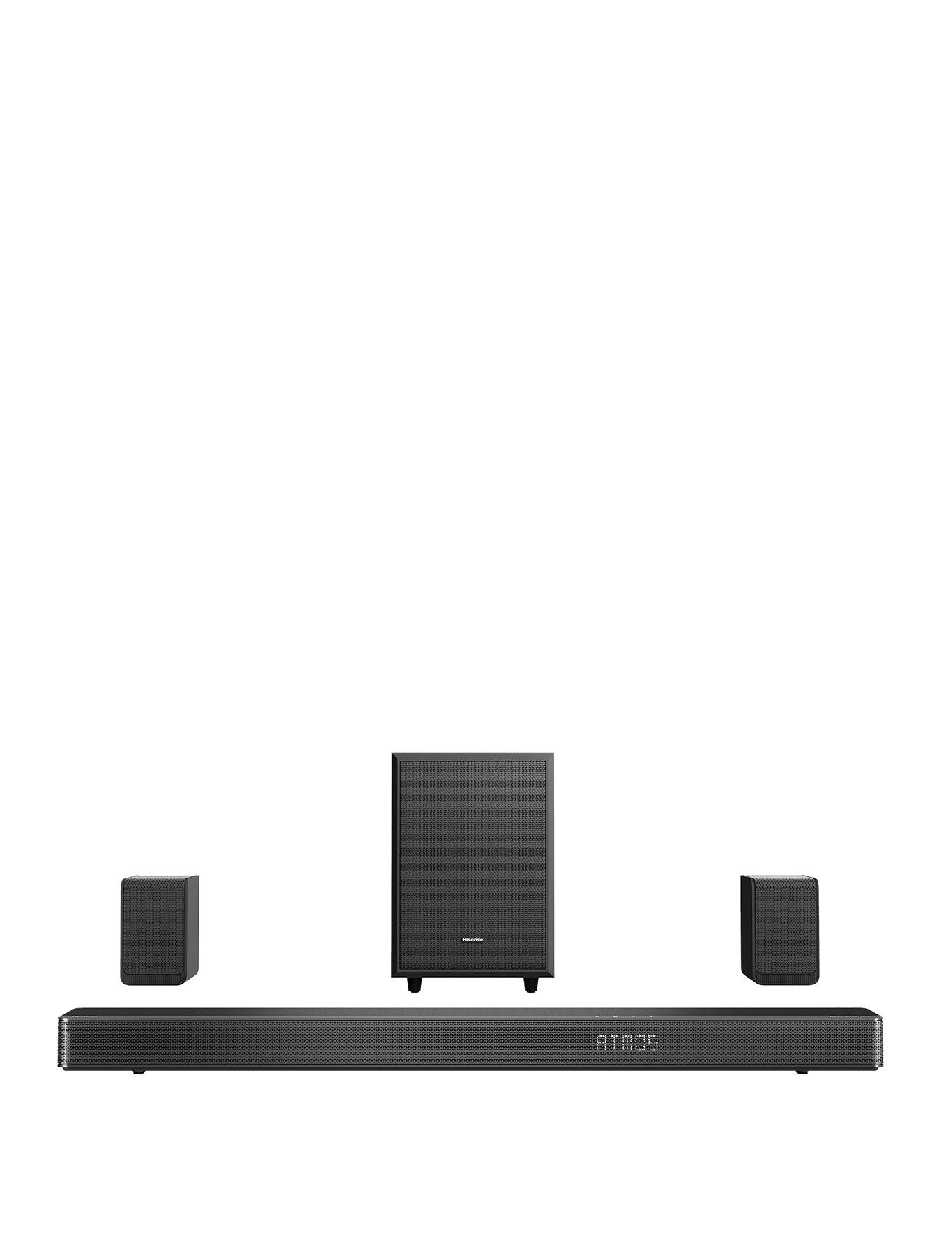 Image 1 of 7 of Hisense AX5125H 5.1.2 Channel 500W Dobly Atmos Soundbar with Wireless Subwoofer and Turly Rear Speakers