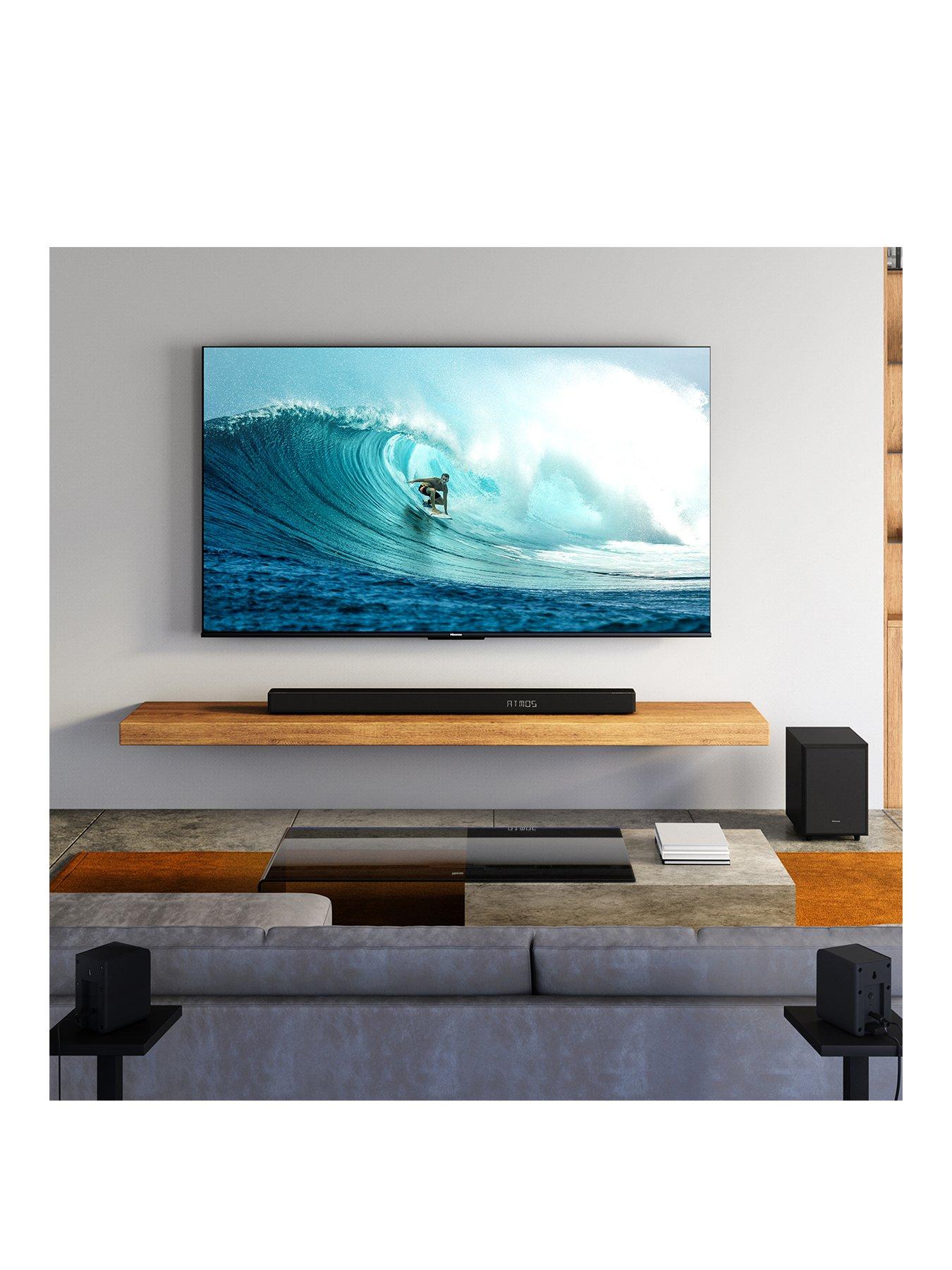 hisense-ax5125h-512-channel-500w-dobly-atmos-soundbar-with-wireless-subwoofer-and-turly-rear-speakersstillFront